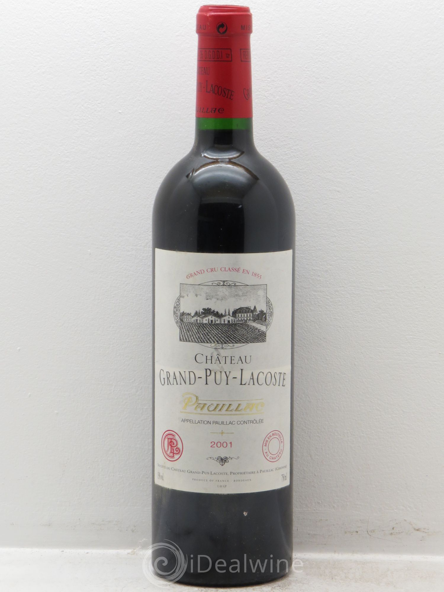 Château Grand Puy Lacoste 5ème Grand Cru Classé 2001 - Lot de 1 bouteille - 0