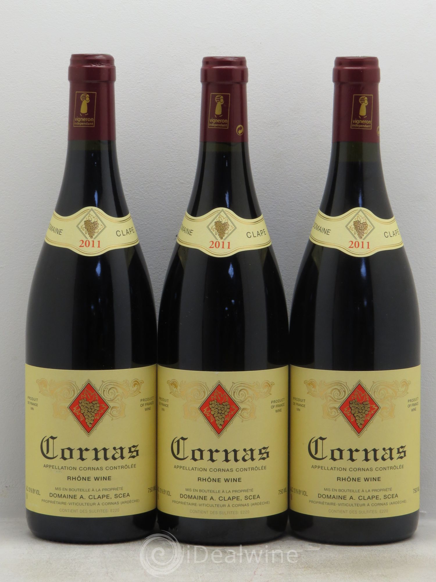 Cornas Auguste Clape 2011 - Lot de 3 bouteilles - 0
