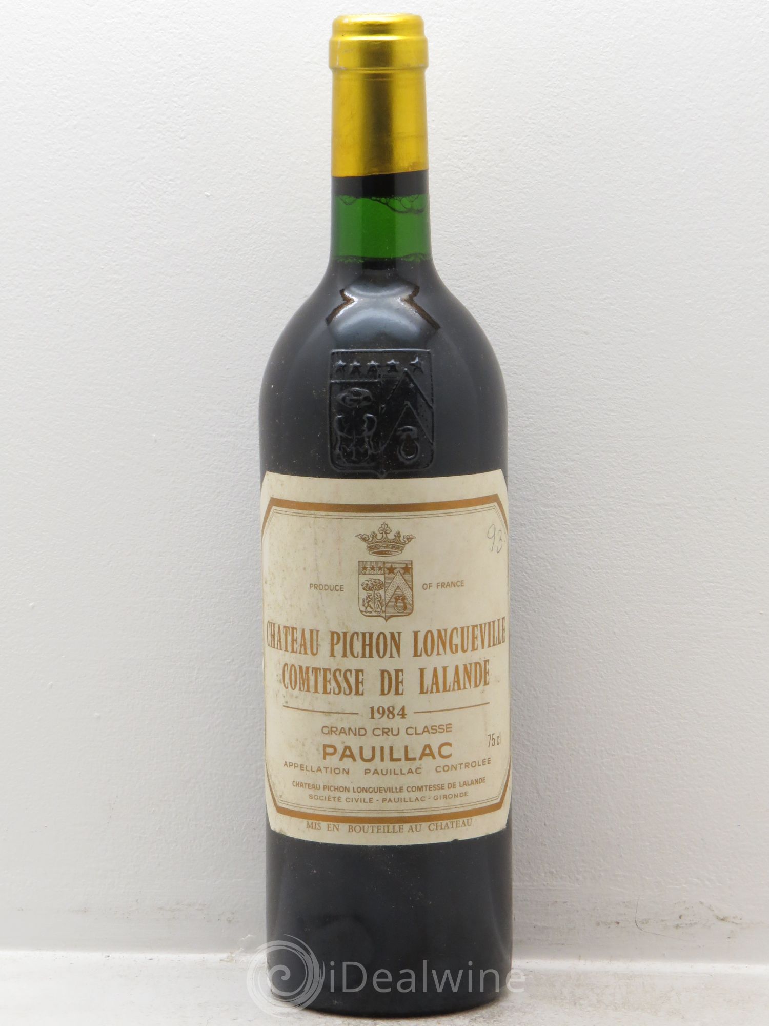 Château Pichon Longueville Comtesse de Lalande 2ème Grand Cru Classé 1984 - Lot de 1 bouteille - 0