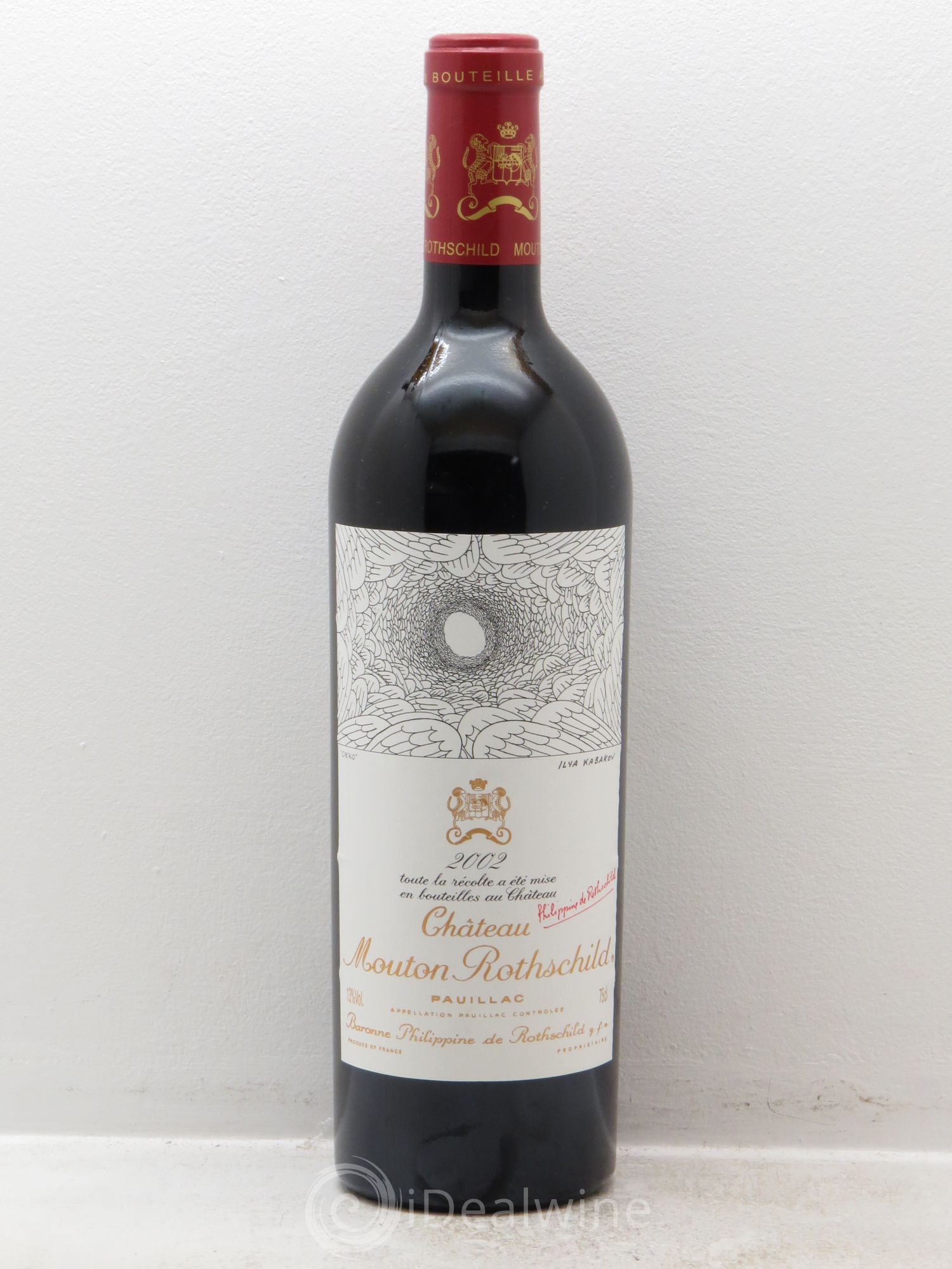 Château Mouton Rothschild 1er Grand Cru Classé 2002 - Lot de 1 bouteille - 0