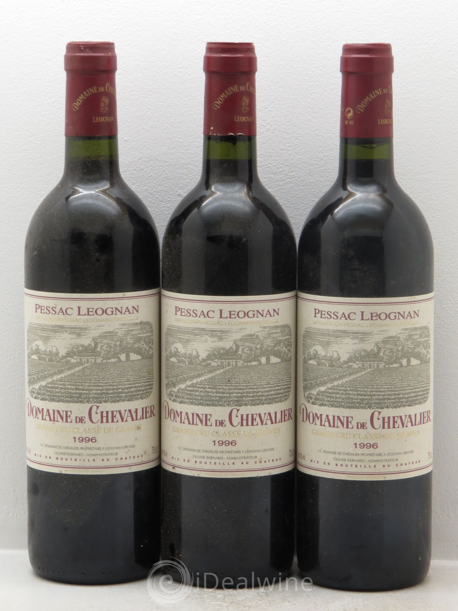 Domaine de Chevalier Cru Classé de Graves 1996 - Lot de 3 bouteilles - 0