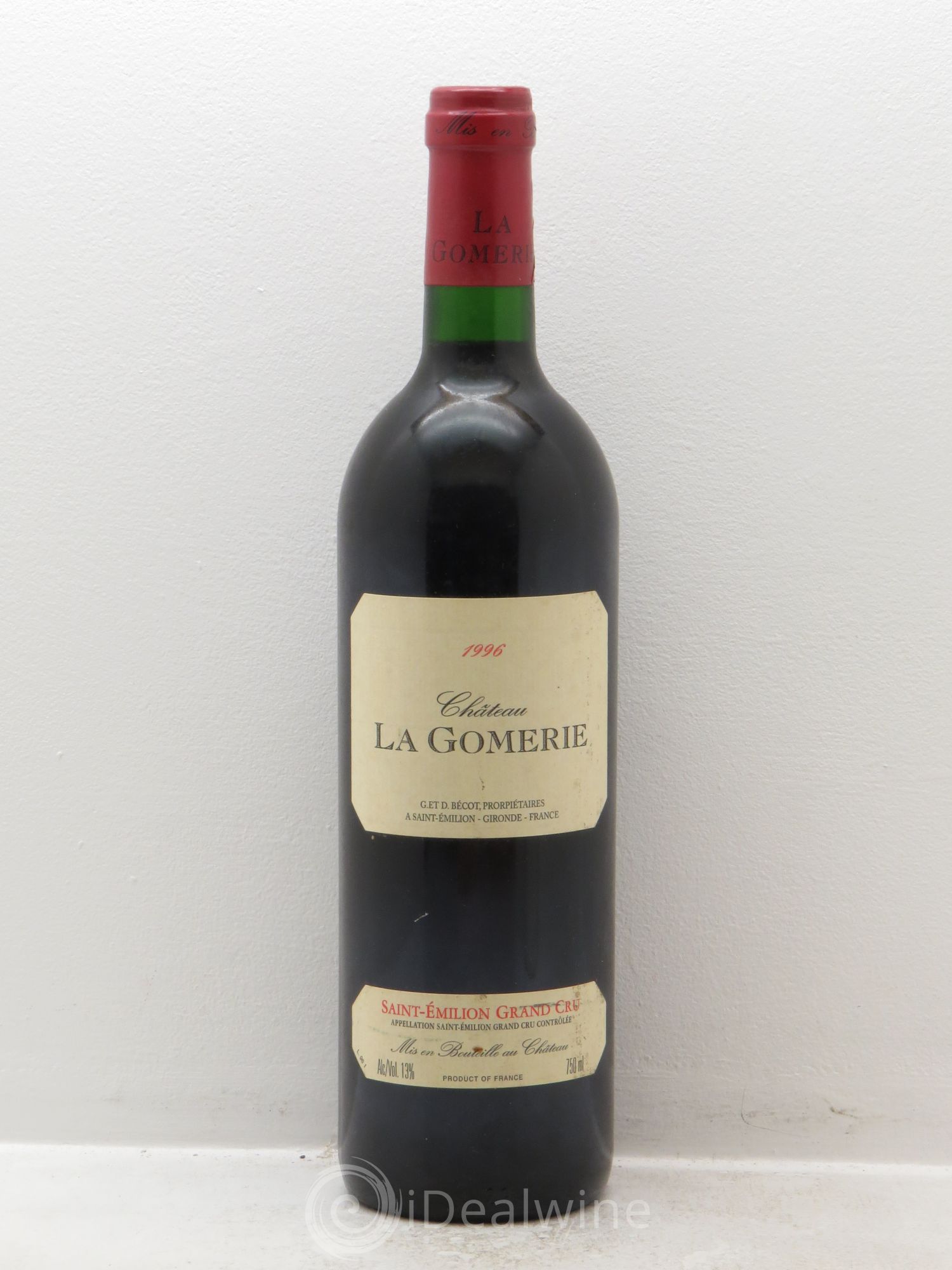Château La Gomerie 1996 - Lot de 1 bouteille - 0