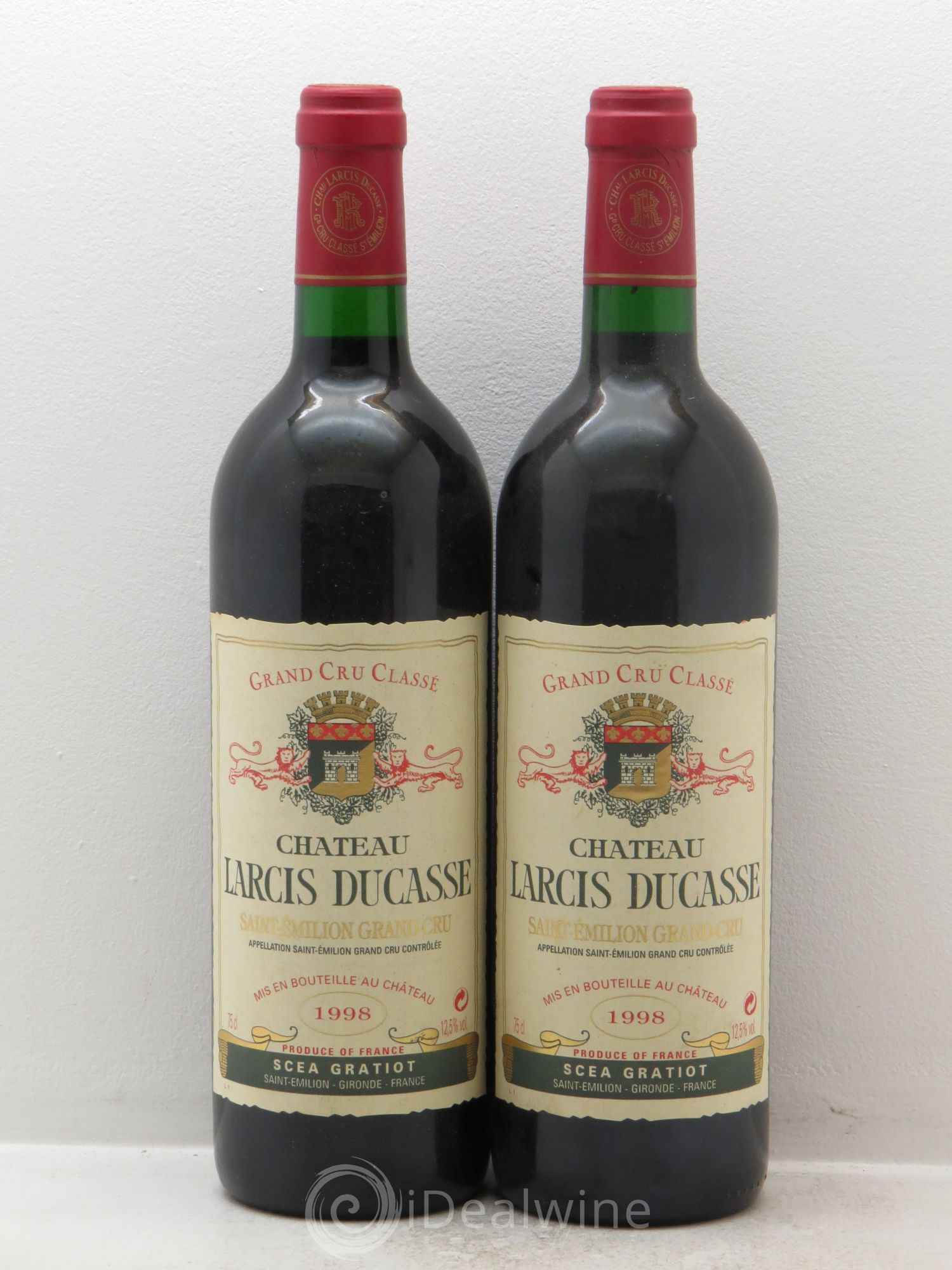 Château Larcis Ducasse 1er Grand Cru Classé B 1998 - Lot de 2 bouteilles - 0
