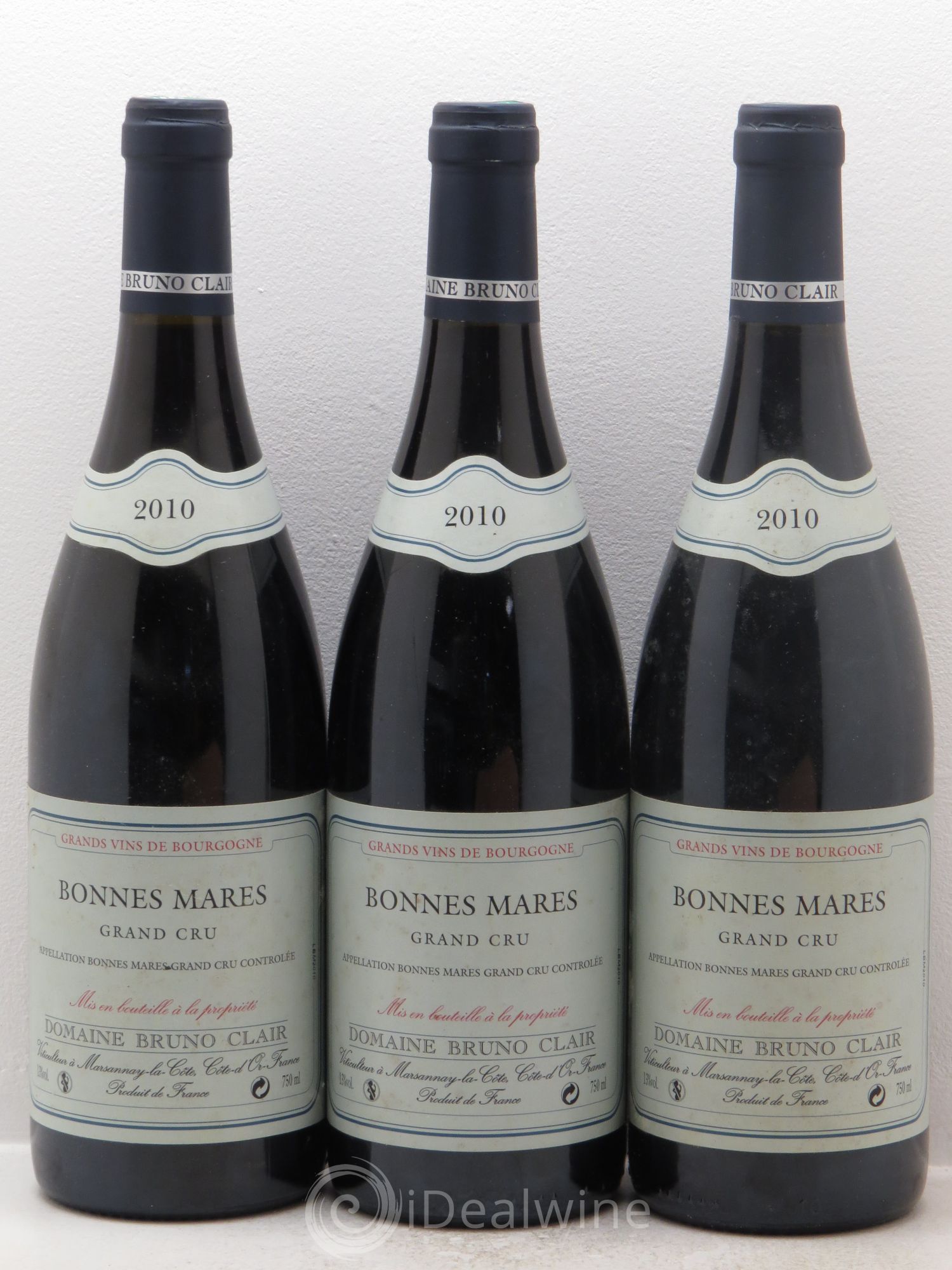 Bonnes-Mares Grand Cru Bruno Clair (Domaine) 2010 - Lot de 3 bouteilles - 0