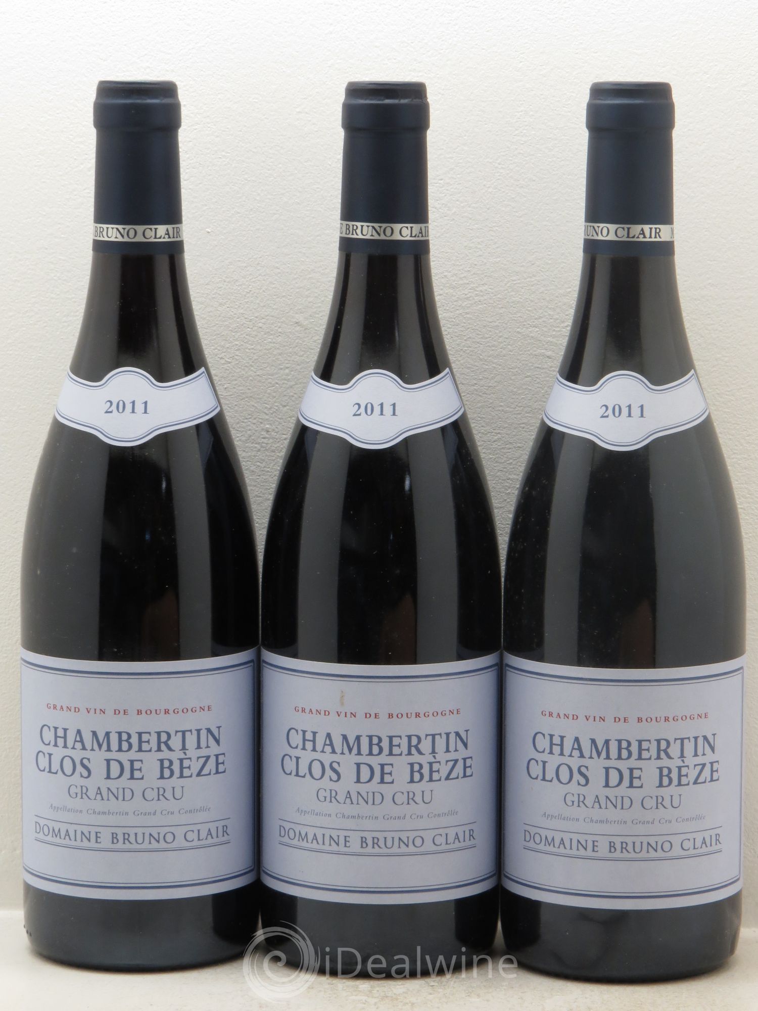 Chambertin Clos de Bèze Grand Cru Bruno Clair (Domaine) 2011 - Lot de 3 bouteilles - 0