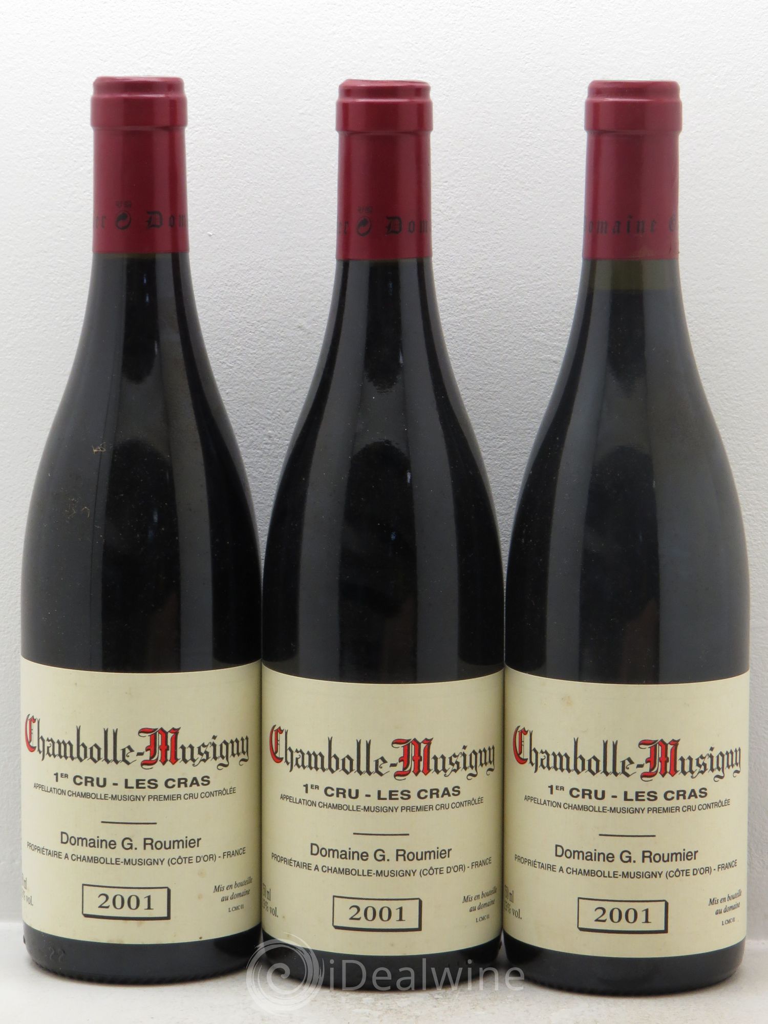 Chambolle-Musigny 1er Cru Les Cras Georges Roumier (Domaine) 2001 - Lot de 3 bouteilles - 0