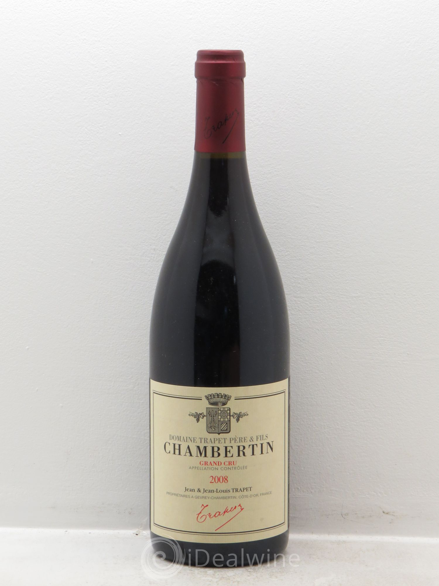 Chambertin Grand Cru Domaine Trapet 2008 - Lot de 1 bouteille - 0