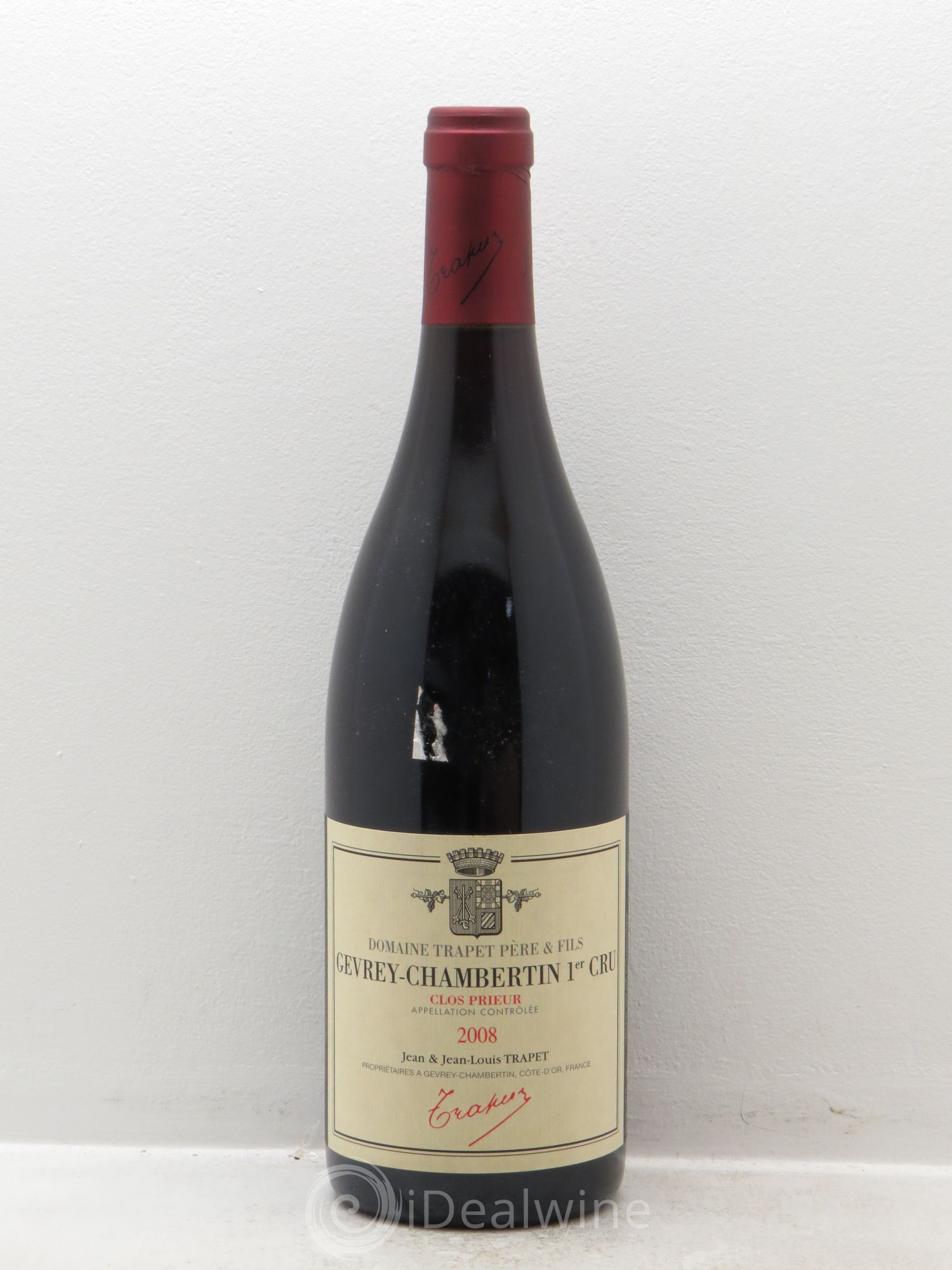 Gevrey-Chambertin 1er Cru Clos Prieur Domaine Trapet 2008 - Lot de 1 bouteille - 0