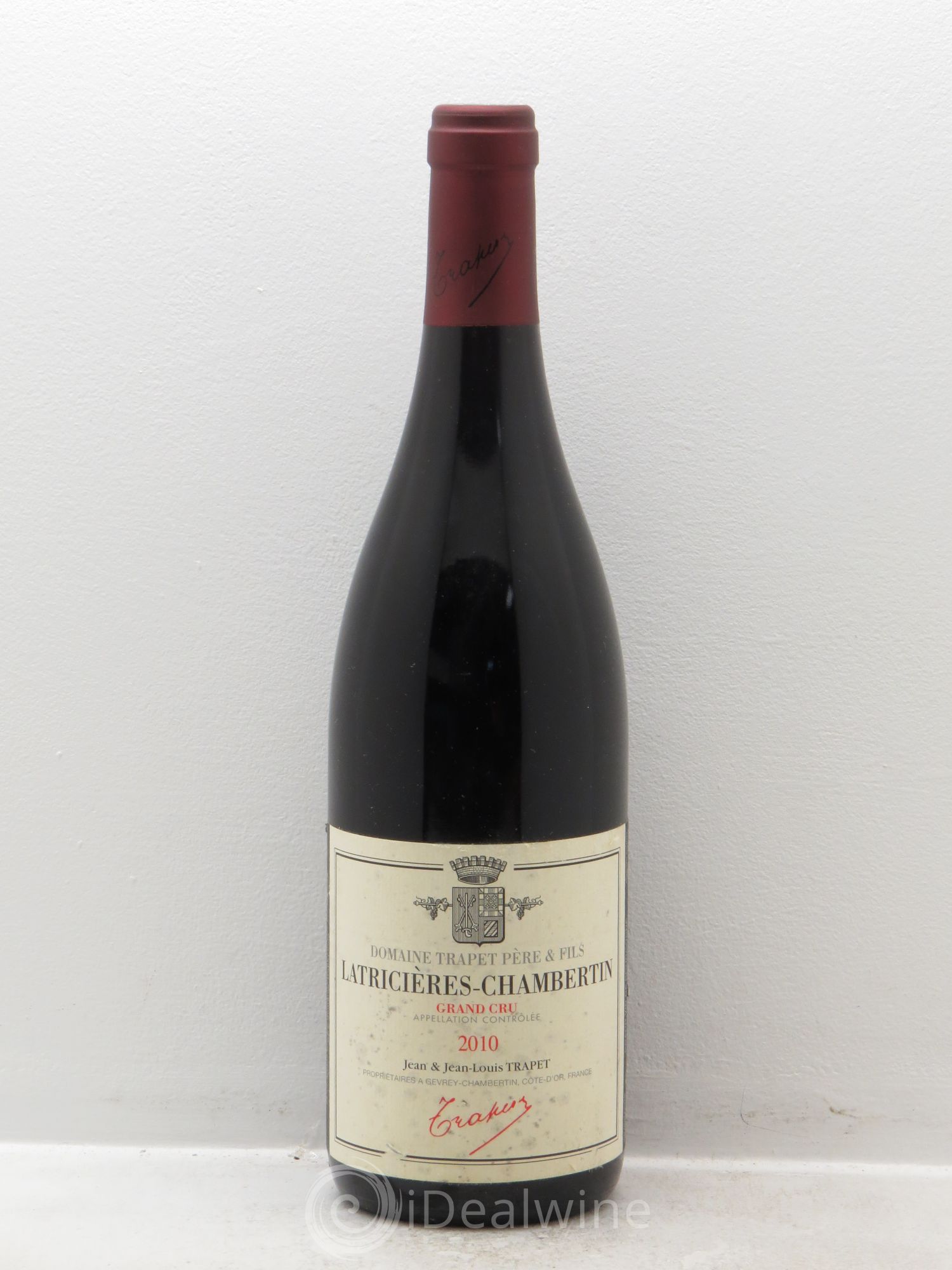 Latricières-Chambertin Grand Cru Domaine Trapet 2010 - Lot de 1 bouteille - 0