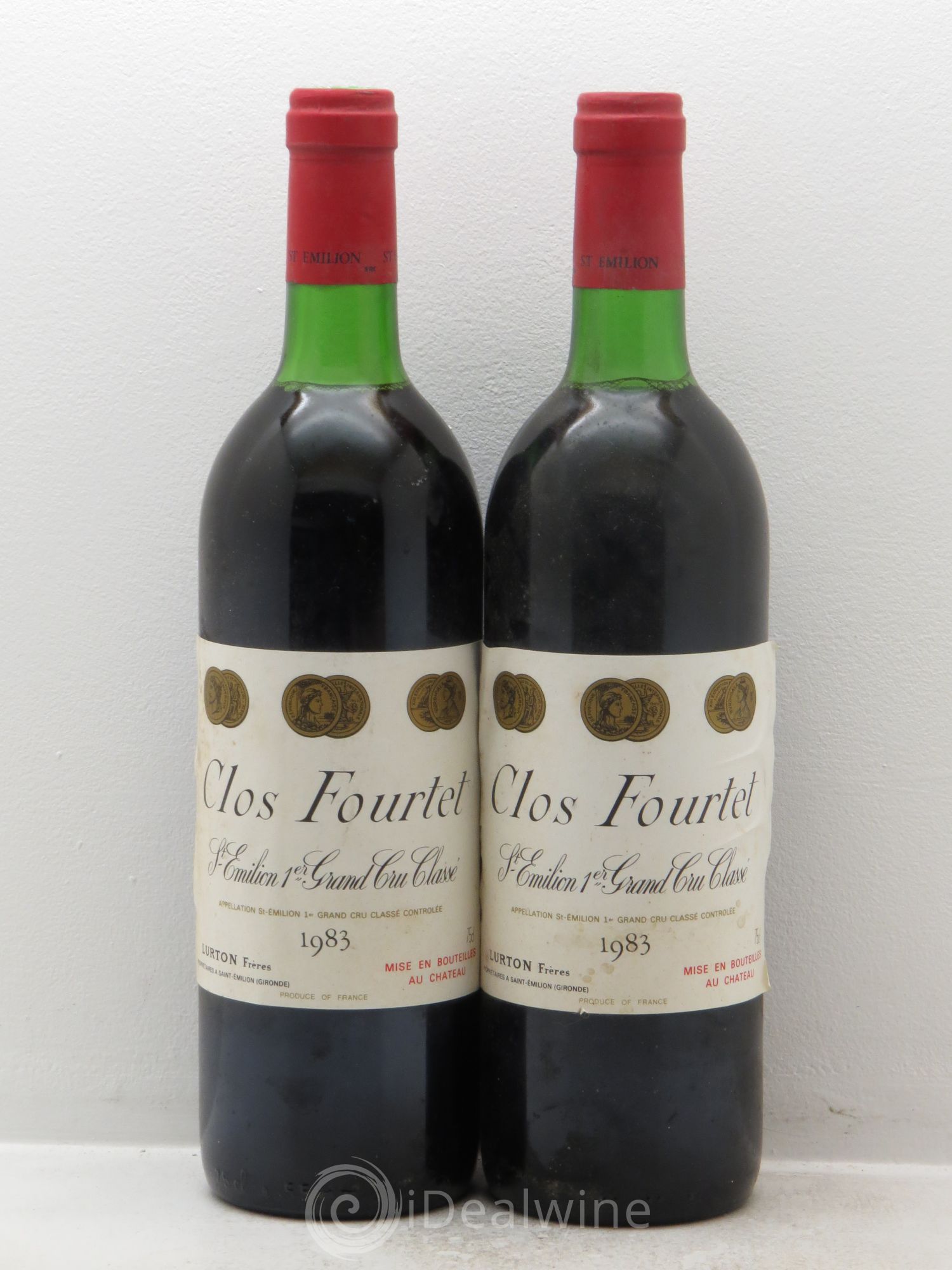 Clos Fourtet 1er Grand Cru Classé B 1983 - Lot de 2 bouteilles - 0