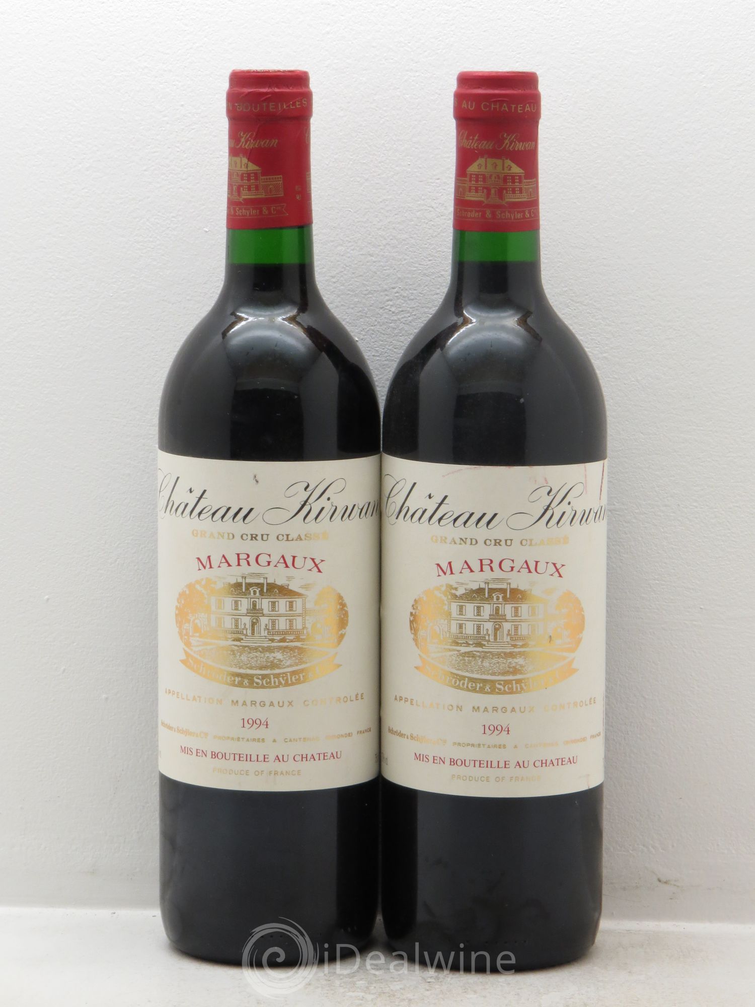 Château Kirwan 3ème Grand Cru Classé 1994 - Lot de 2 bouteilles - 0