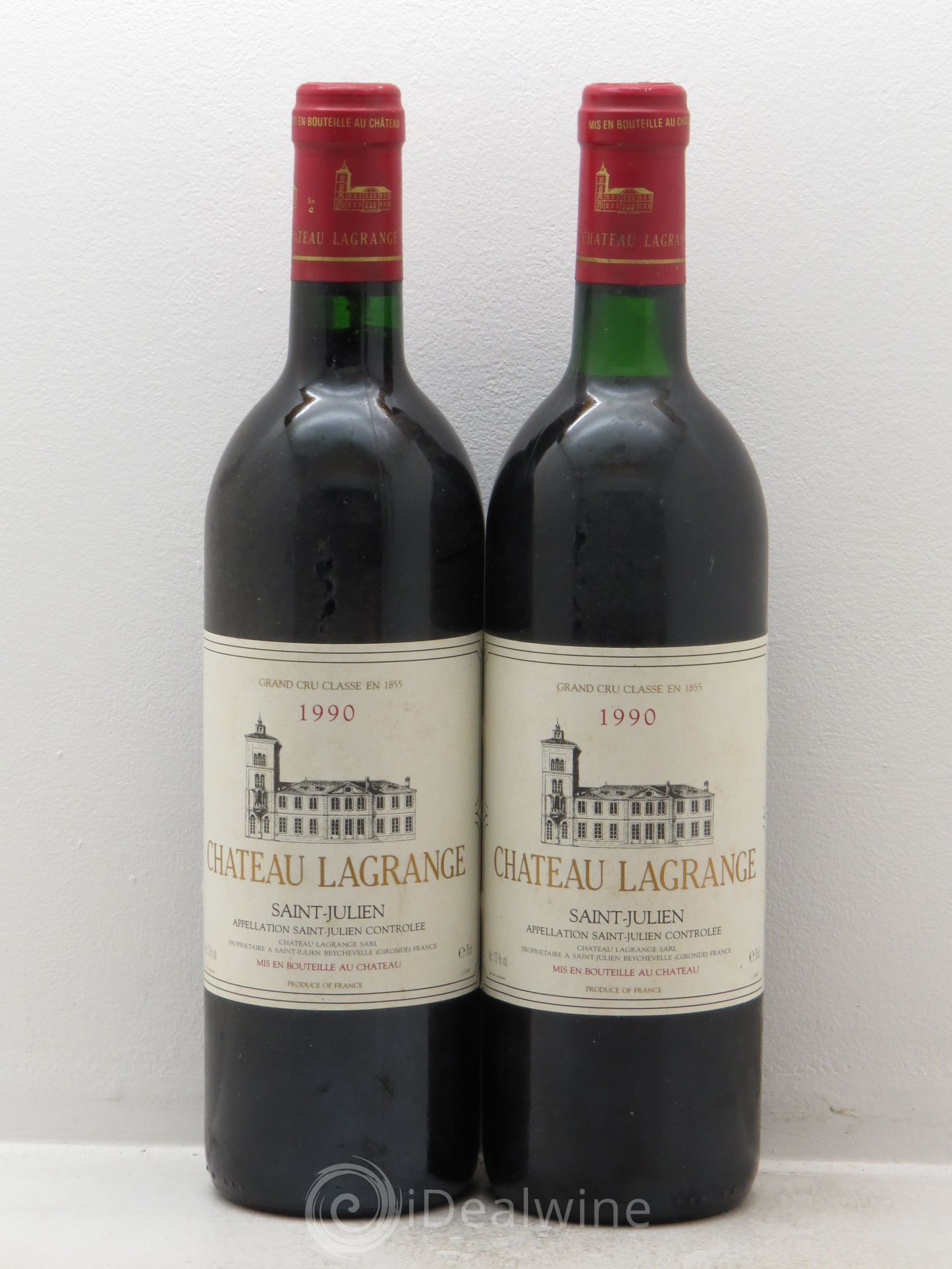 Château Lagrange 3ème Grand Cru Classé 1990 - Lot de 2 bouteilles - 0