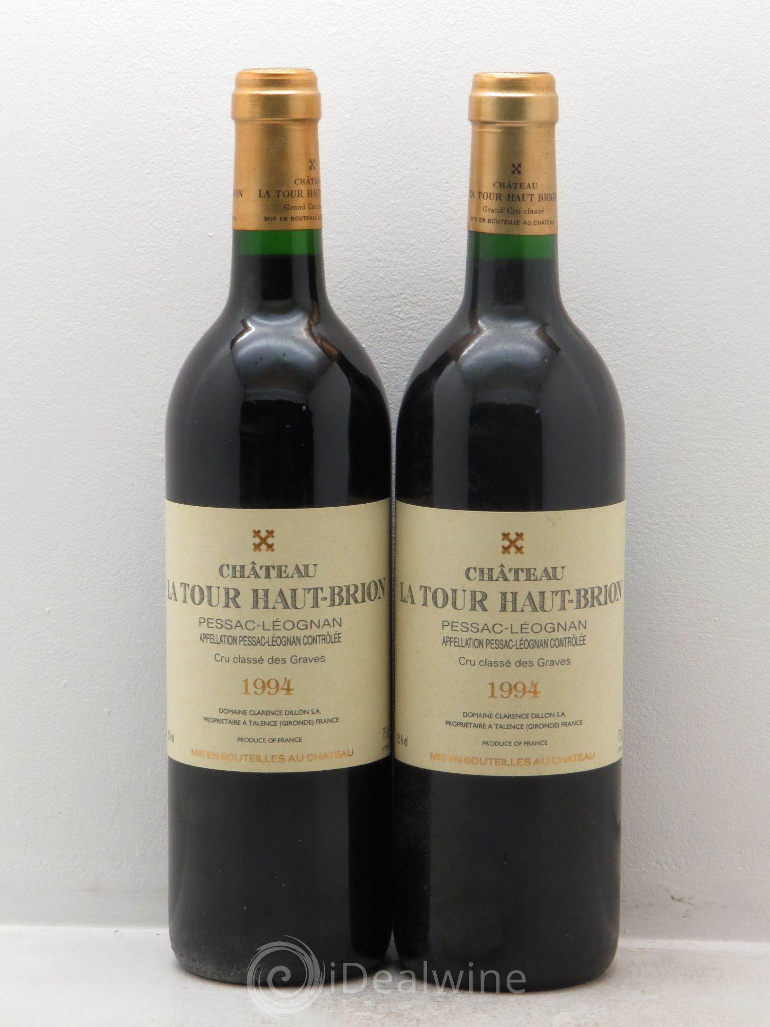 Château la Tour Haut-Brion Cru Classé de Graves 1994 - Lot de 2 bouteilles - 0