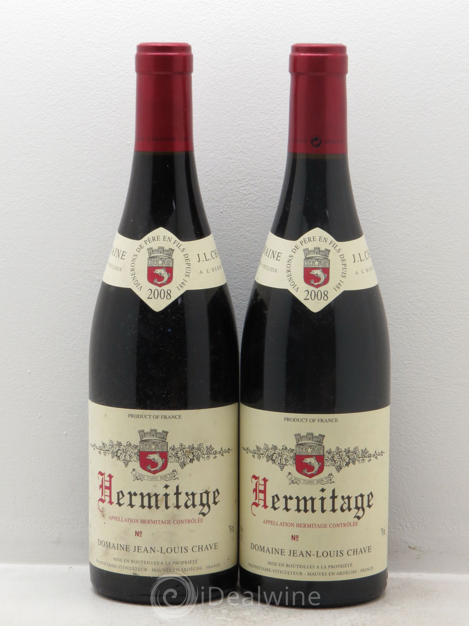 Hermitage Jean-Louis Chave 2008 - Lot de 2 bouteilles - 0