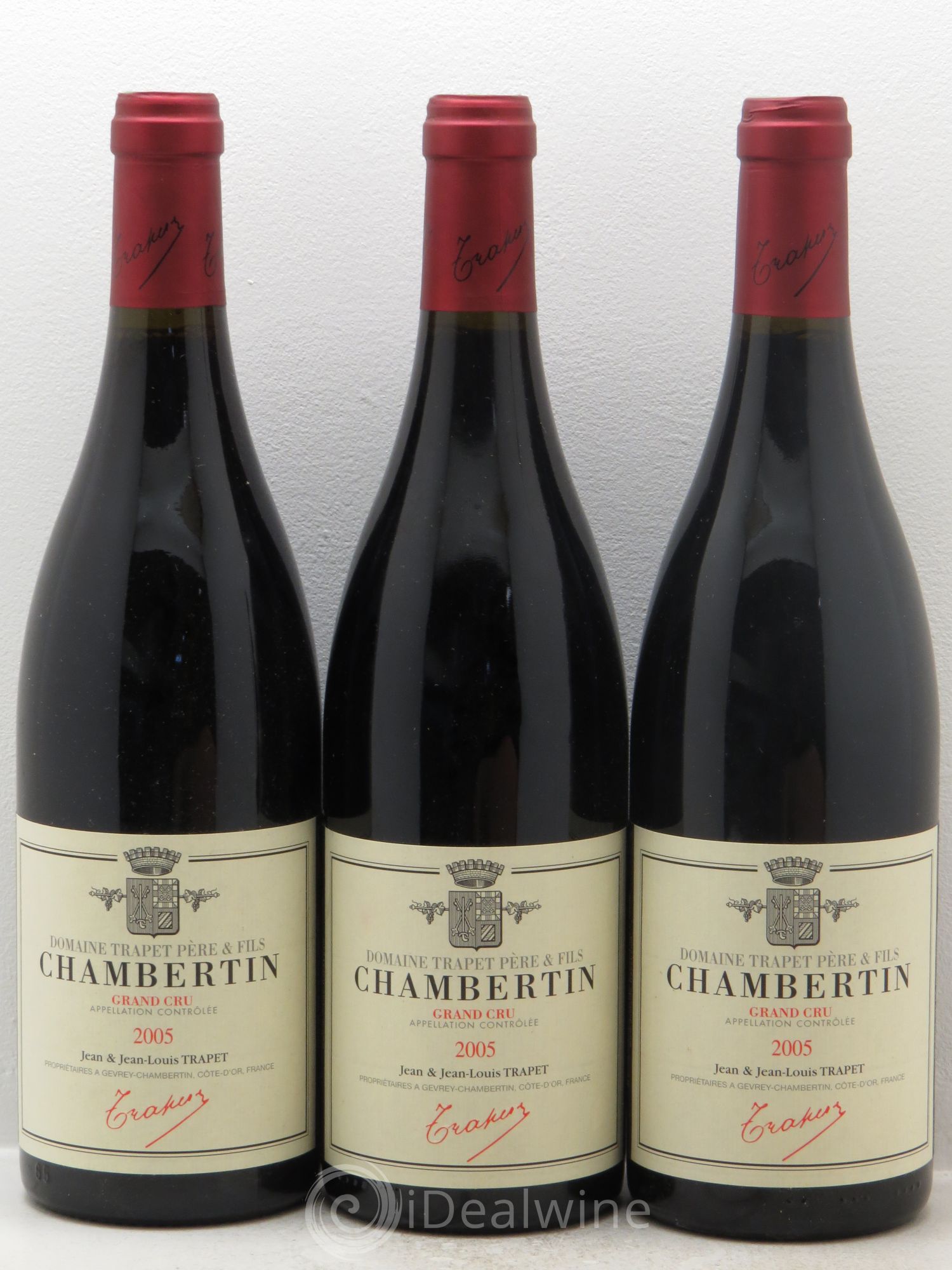 Chambertin Grand Cru Domaine Trapet 2005 - Lot de 3 bouteilles - 0