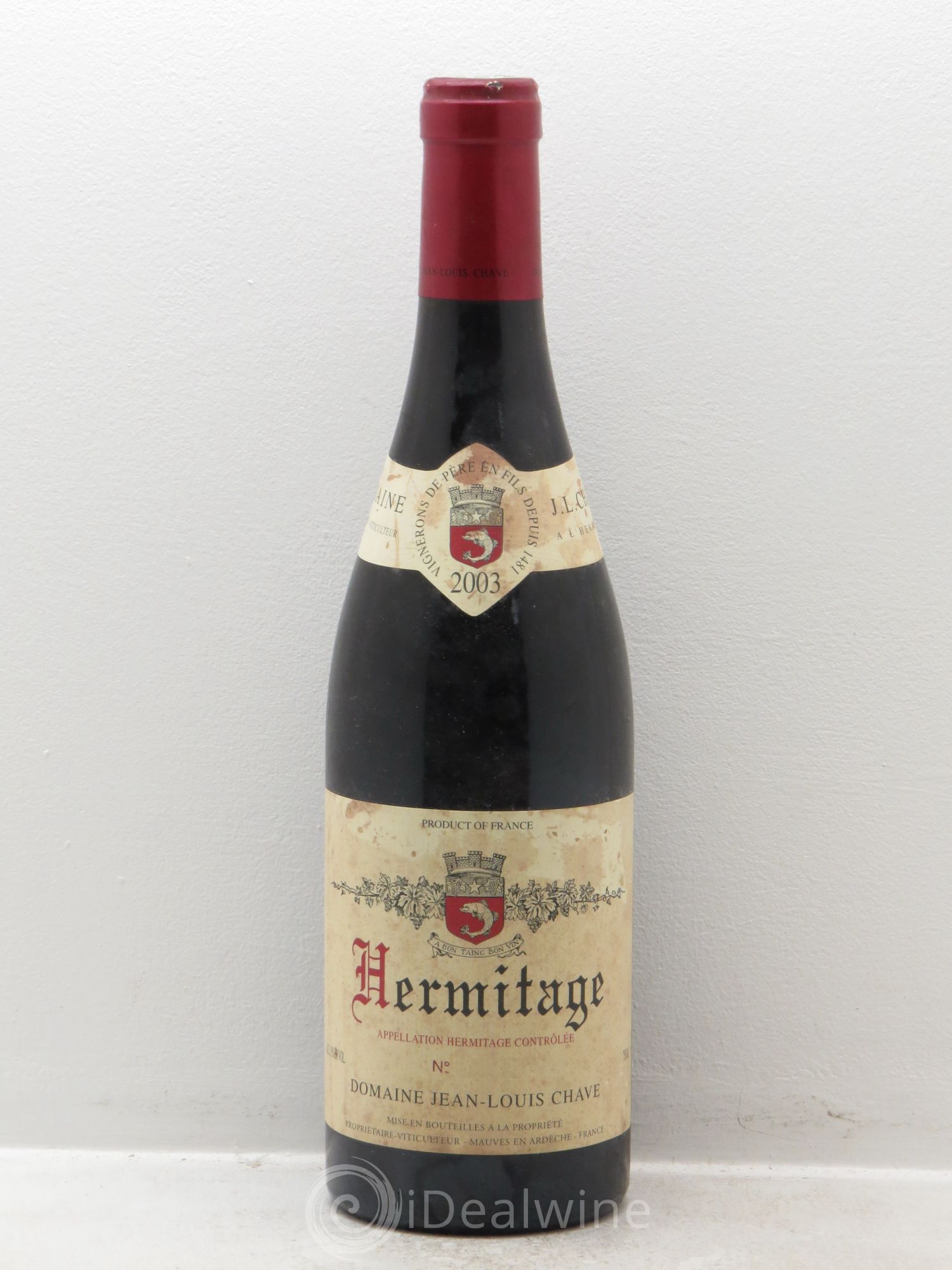 Hermitage Jean-Louis Chave 2003 - Lot de 1 bouteille - 0