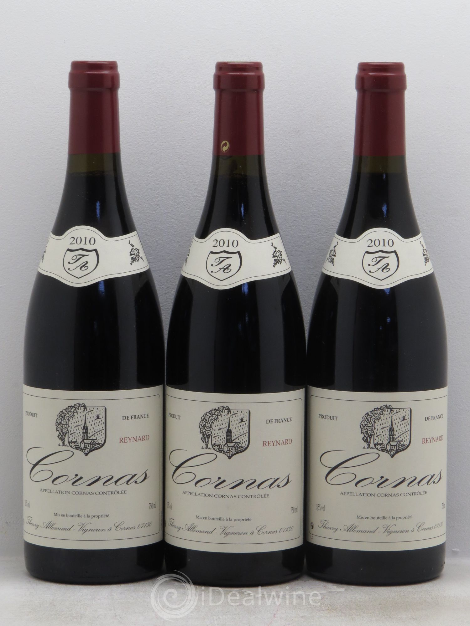 Cornas Reynard Thierry Allemand 2010 - Lot de 3 bouteilles - 0