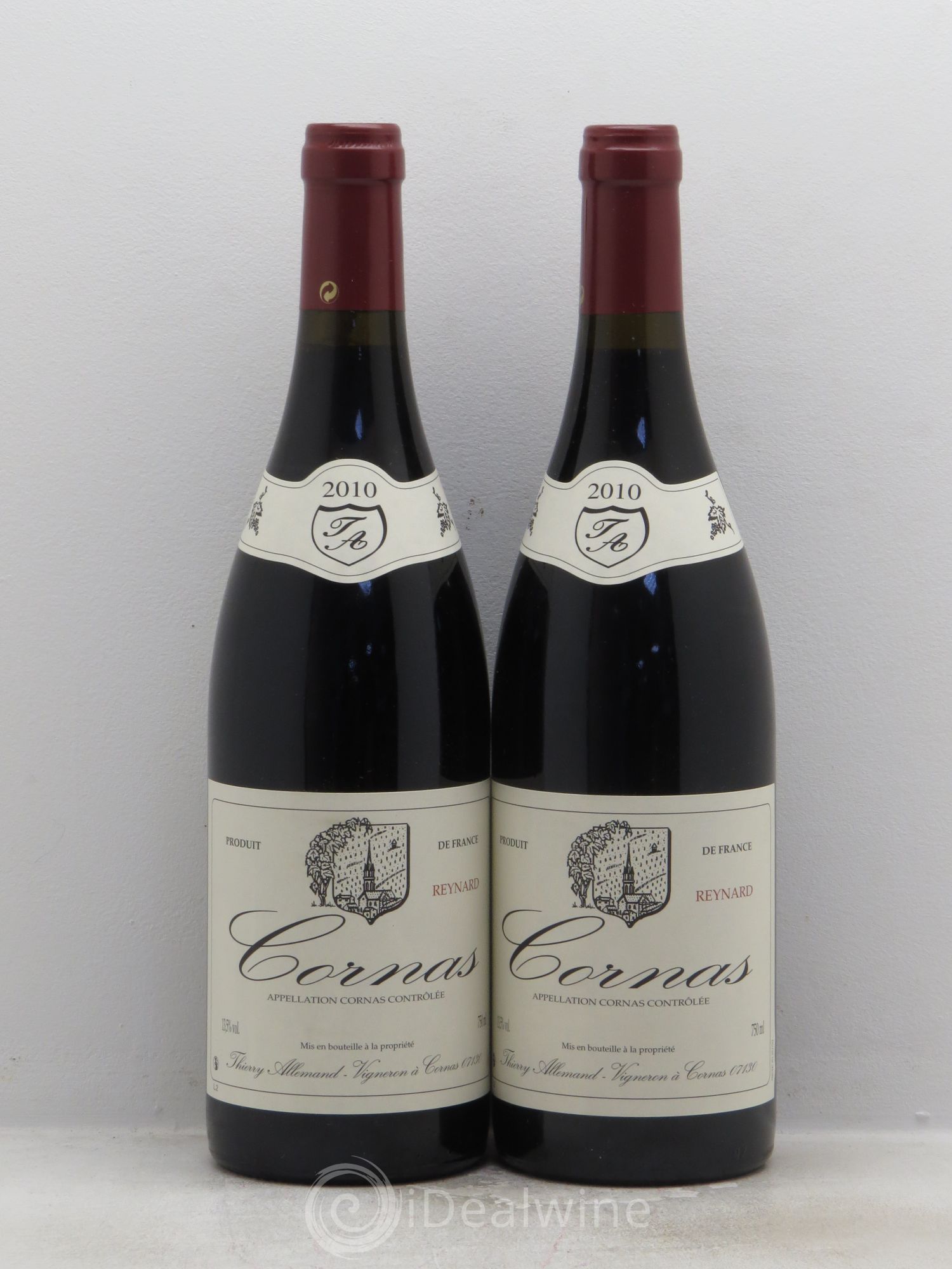 Cornas Reynard Thierry Allemand 2010 - Lot de 2 bouteilles - 0