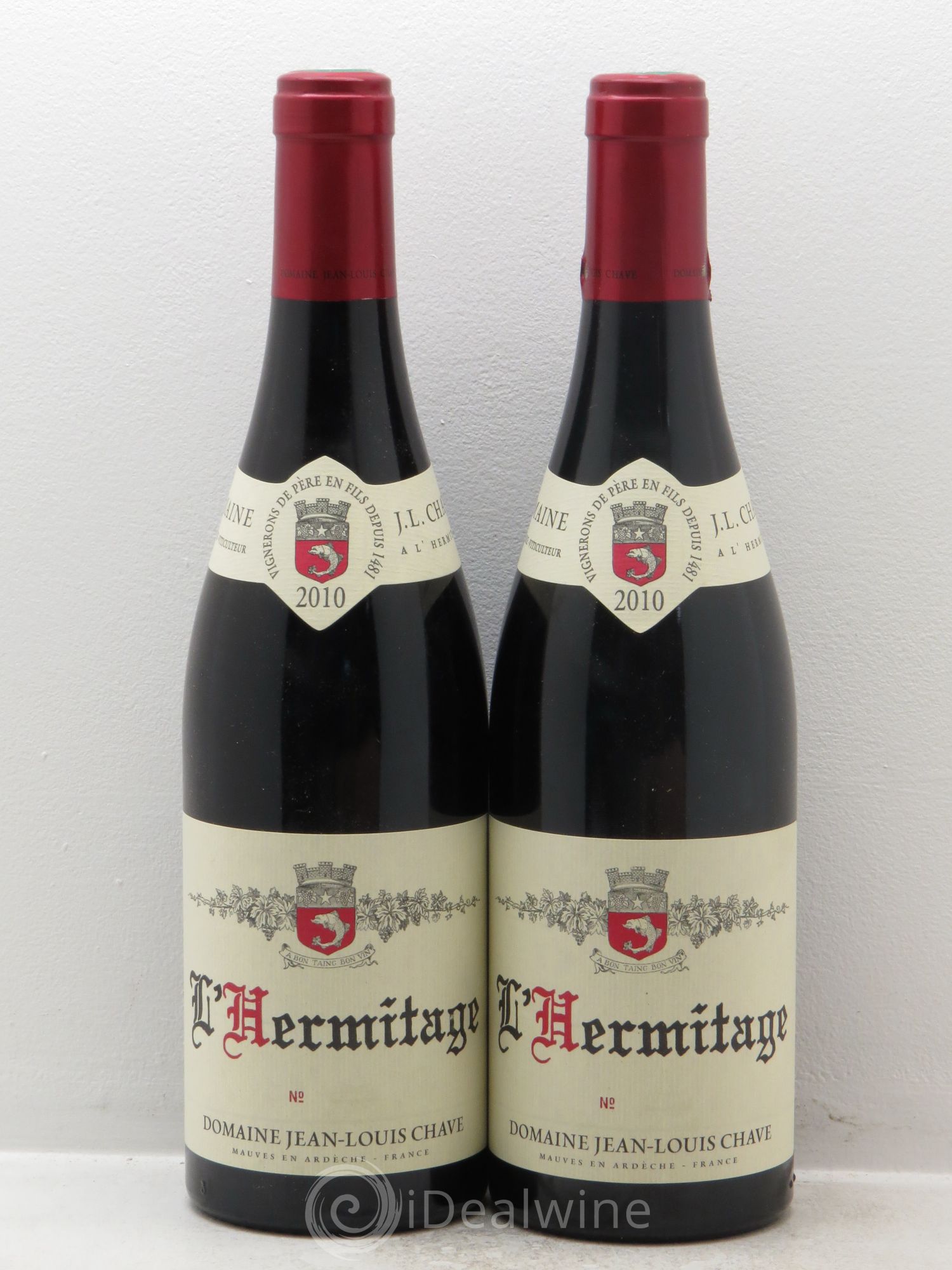Hermitage Jean-Louis Chave 2010 - Lot de 2 bouteilles - 0