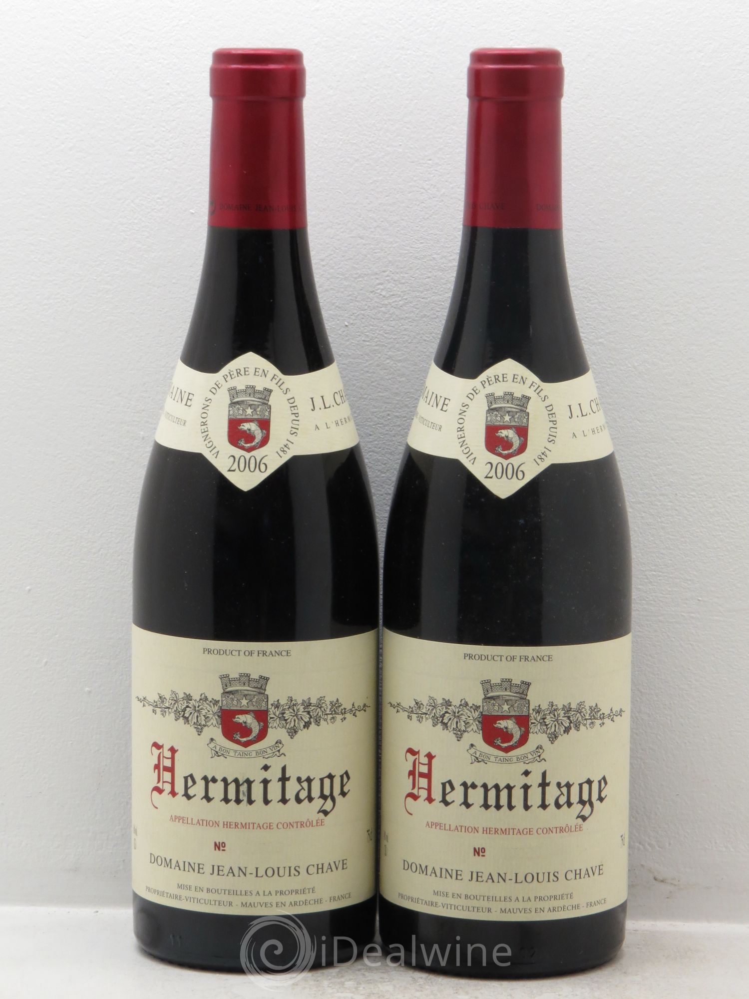 Hermitage Jean-Louis Chave 2006 - Lot de 2 bouteilles - 0