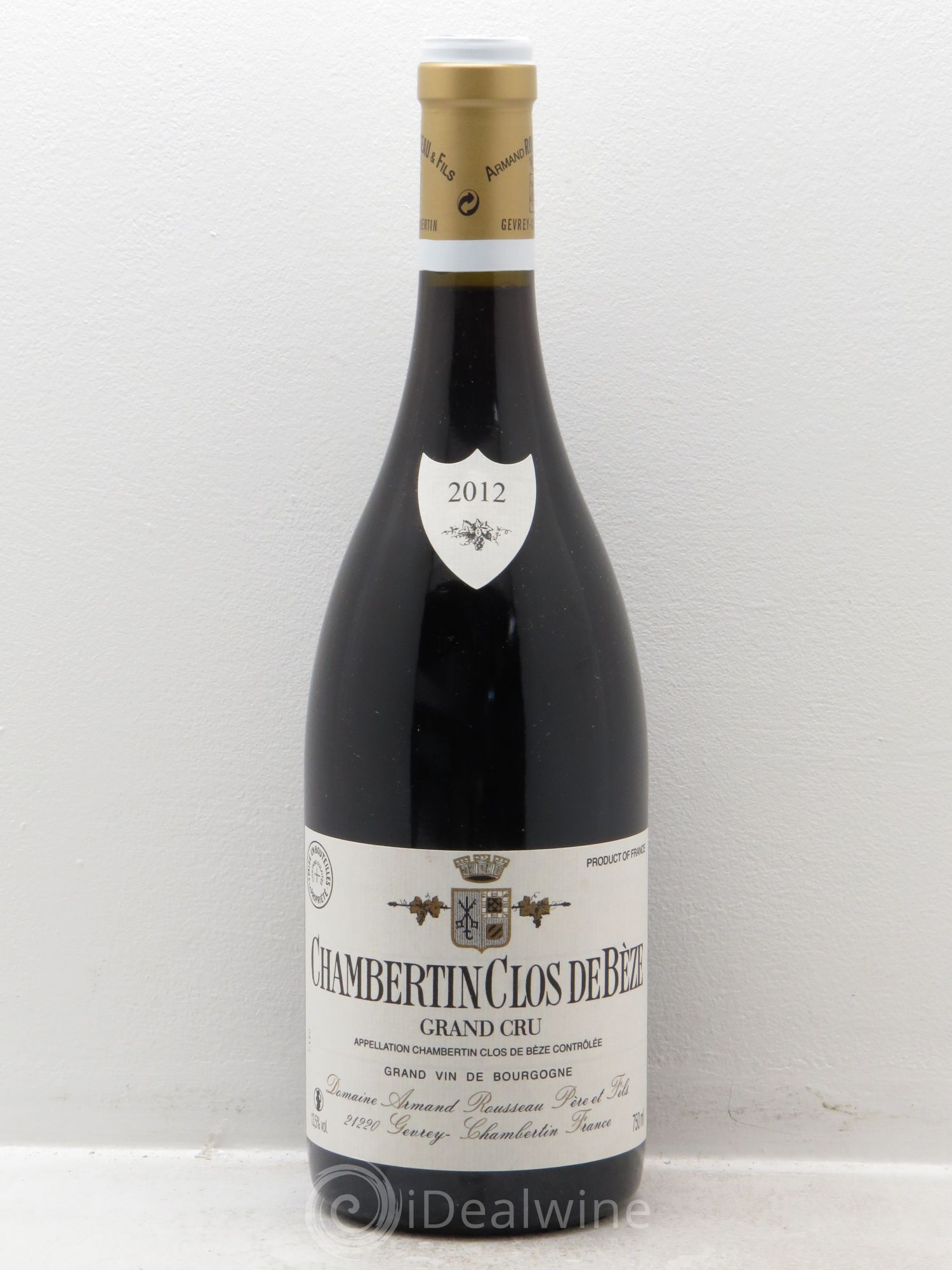 Chambertin Clos de Bèze Grand Cru Armand Rousseau (Domaine) 2012 - Lot de 1 bouteille - 0