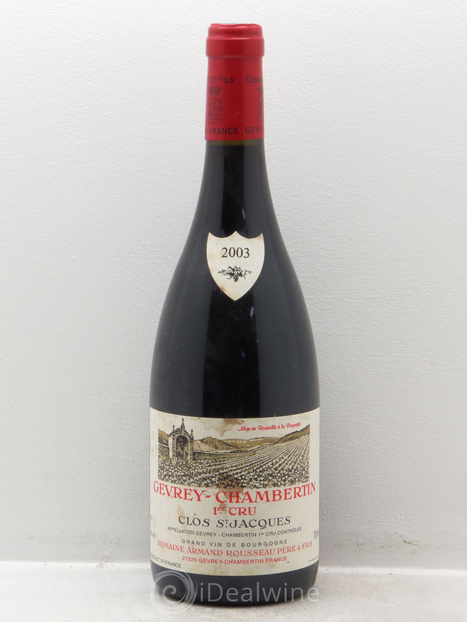 Gevrey-Chambertin 1er Cru Clos Saint-Jacques Armand Rousseau (Domaine) 2003 - Lot de 1 bouteille - 0