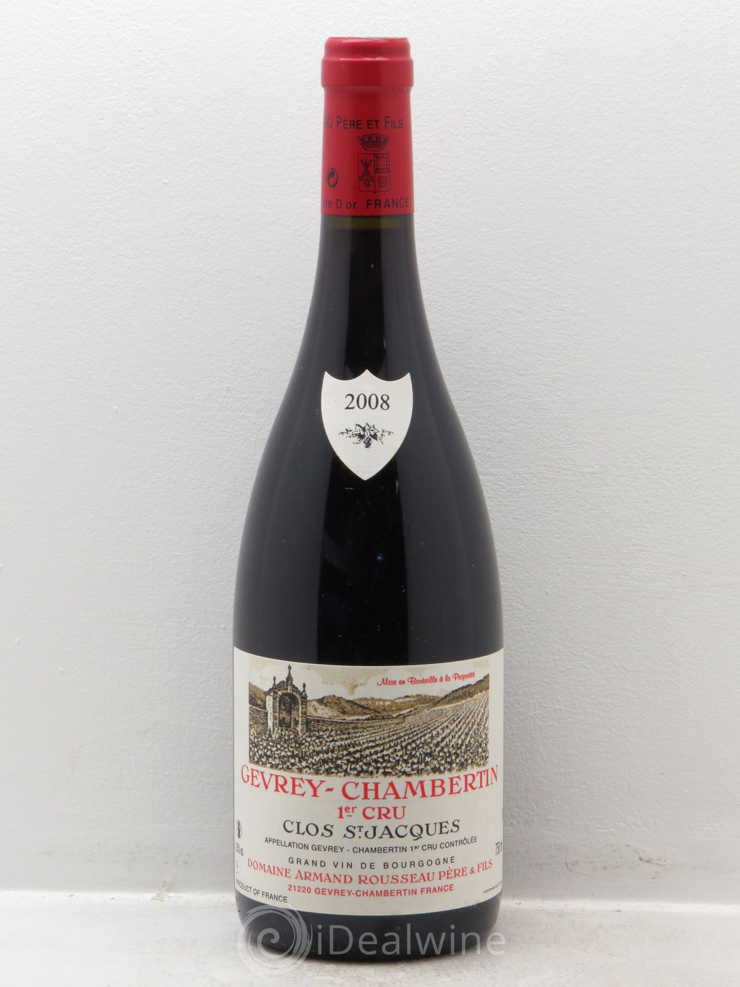 Gevrey-Chambertin 1er Cru Clos Saint-Jacques Armand Rousseau (Domaine) 2008 - Lot de 1 bouteille - 0
