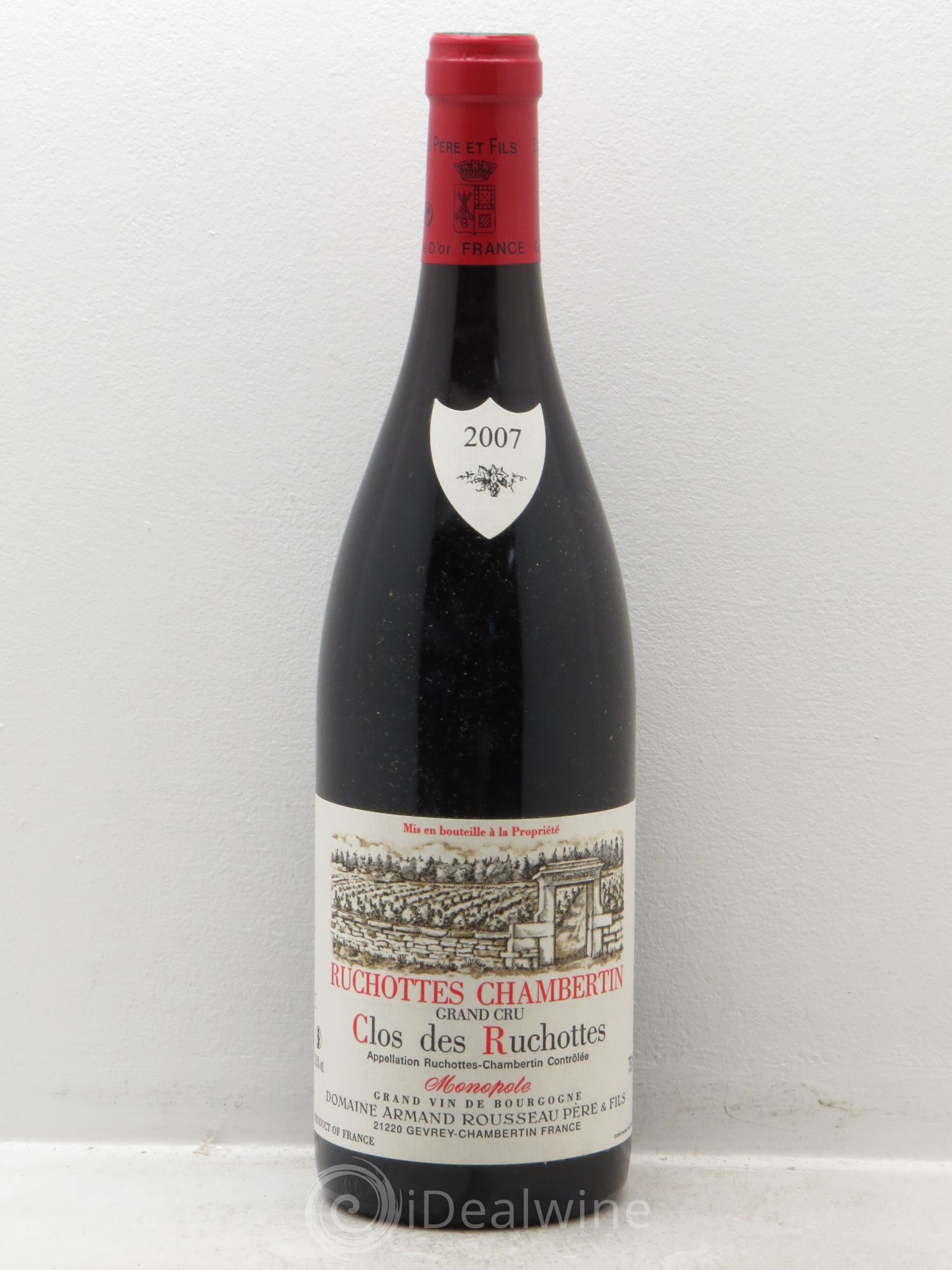 Ruchottes-Chambertin Grand Cru Clos des Ruchottes Armand Rousseau (Domaine) 2007 - Posten von 1 Flasche - 0