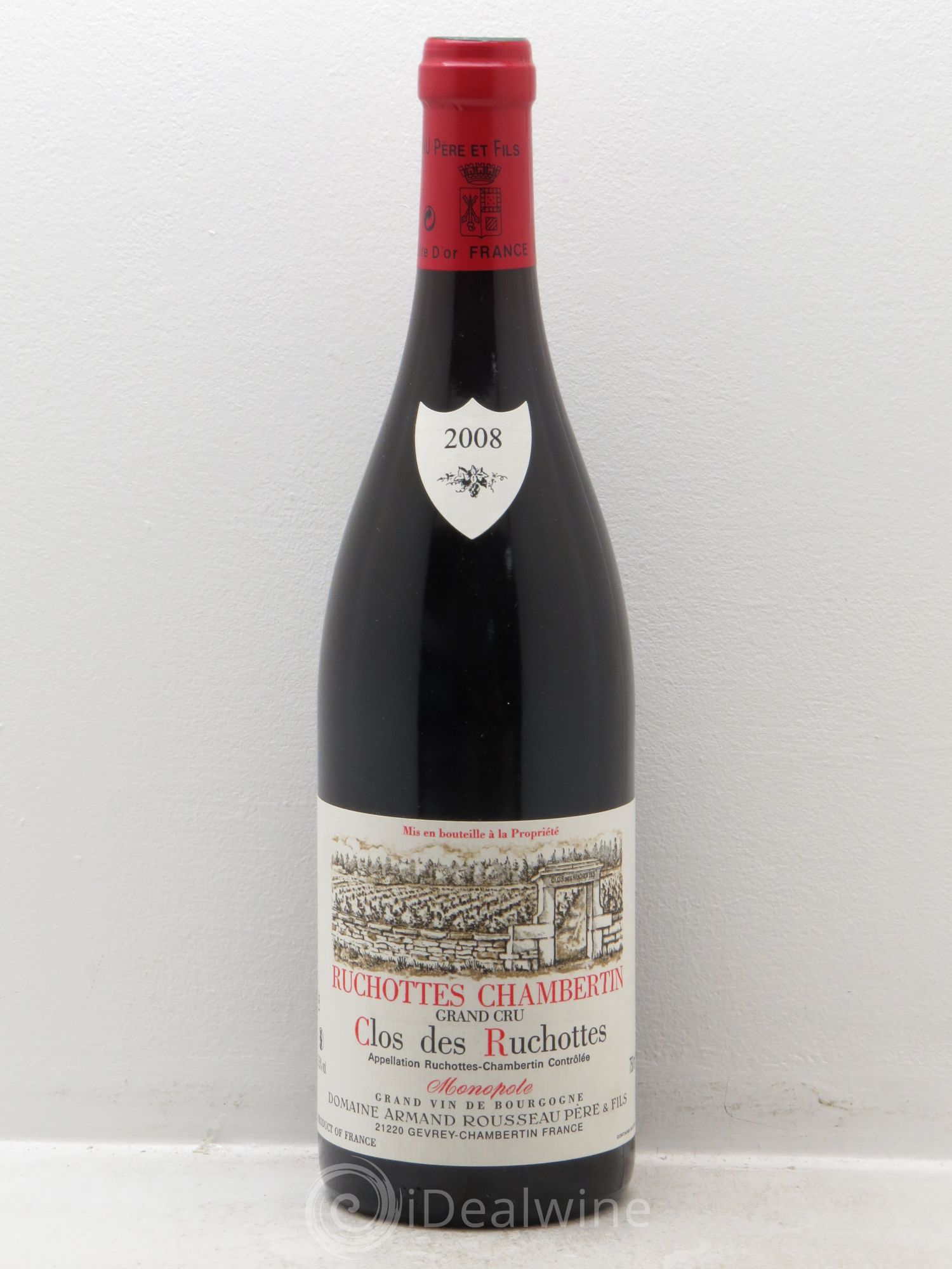 Ruchottes-Chambertin Grand Cru Clos des Ruchottes Armand Rousseau (Domaine) 2008 - Posten von 1 Flasche - 0