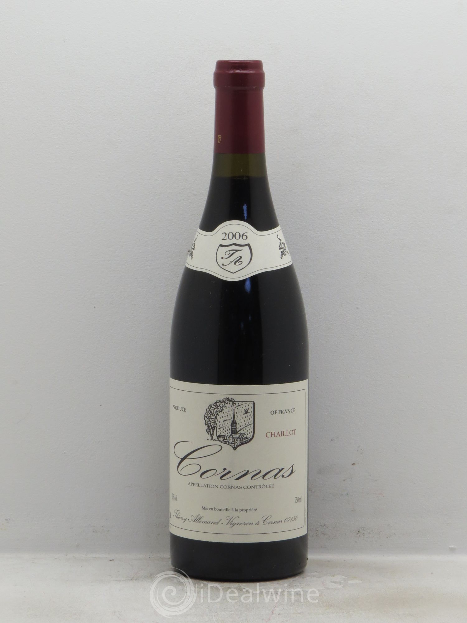 Cornas Chaillot Thierry Allemand 2006 - Lot de 6 bouteilles - 0