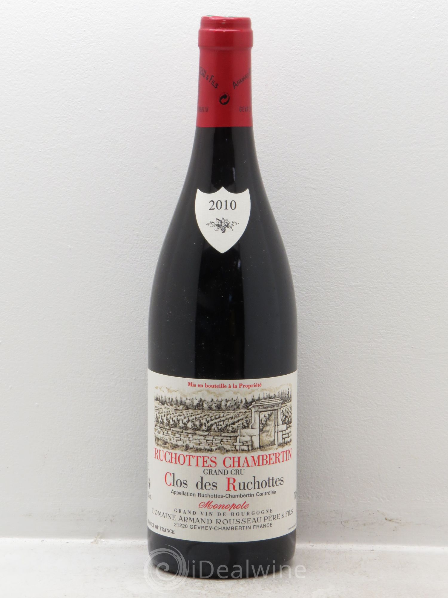 Ruchottes-Chambertin Grand Cru Clos des Ruchottes Armand Rousseau (Domaine) 2010 - Lot de 1 bouteille - 0