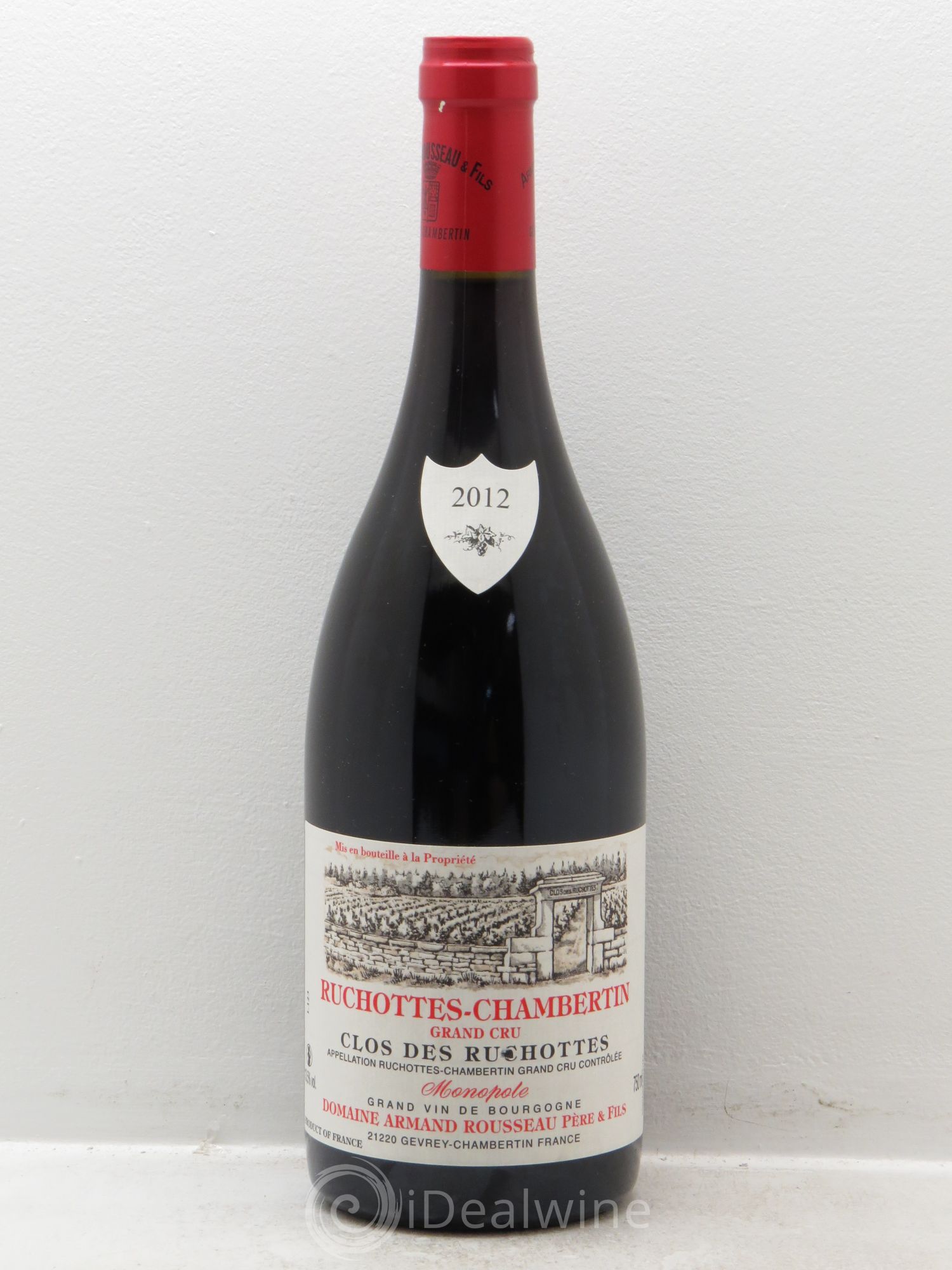 Ruchottes-Chambertin Grand Cru Clos des Ruchottes Armand Rousseau (Domaine) 2012 - Posten von 1 Flasche - 0
