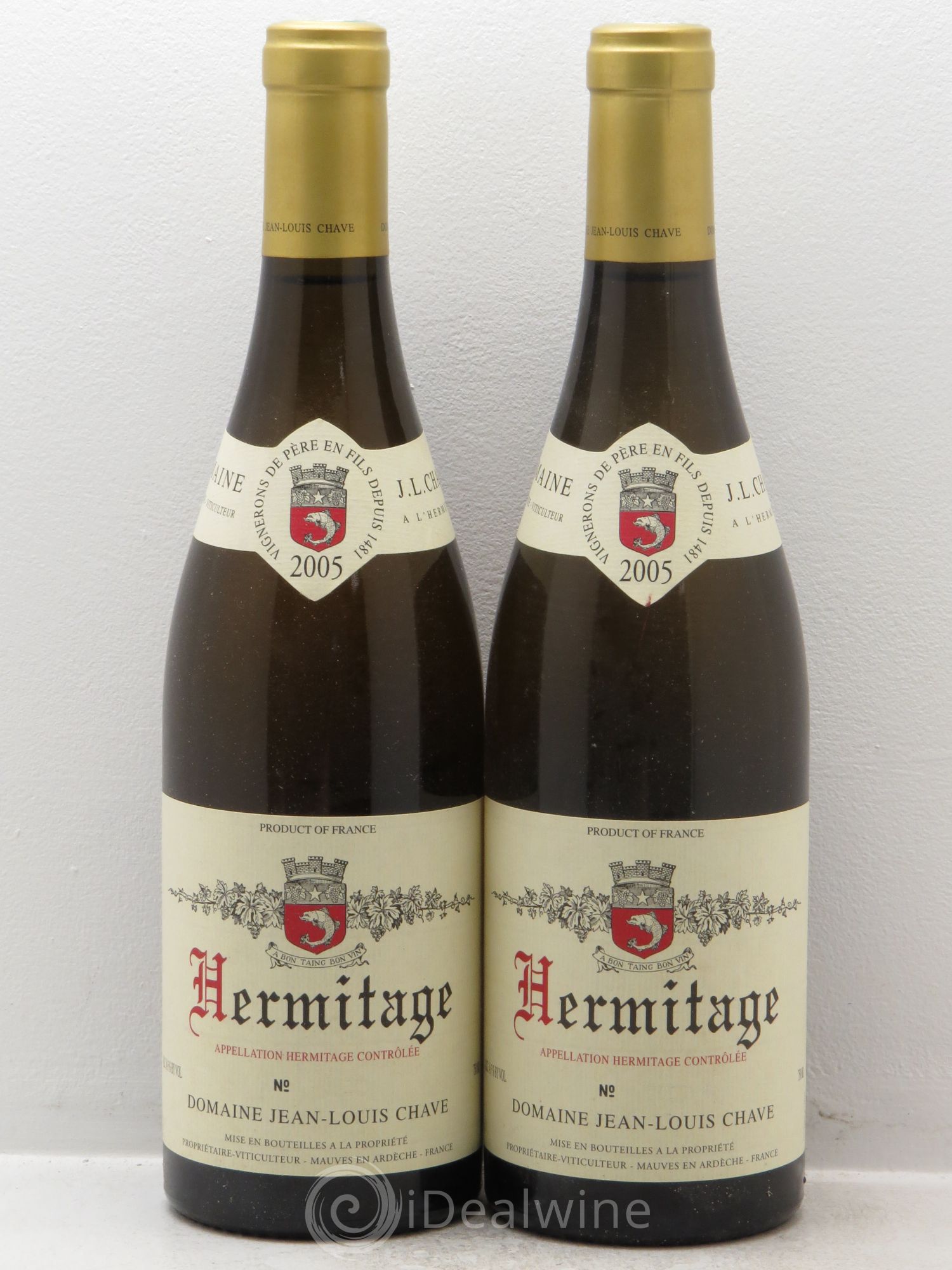 Hermitage Jean-Louis Chave 2005 - Lot de 2 bouteilles - 0