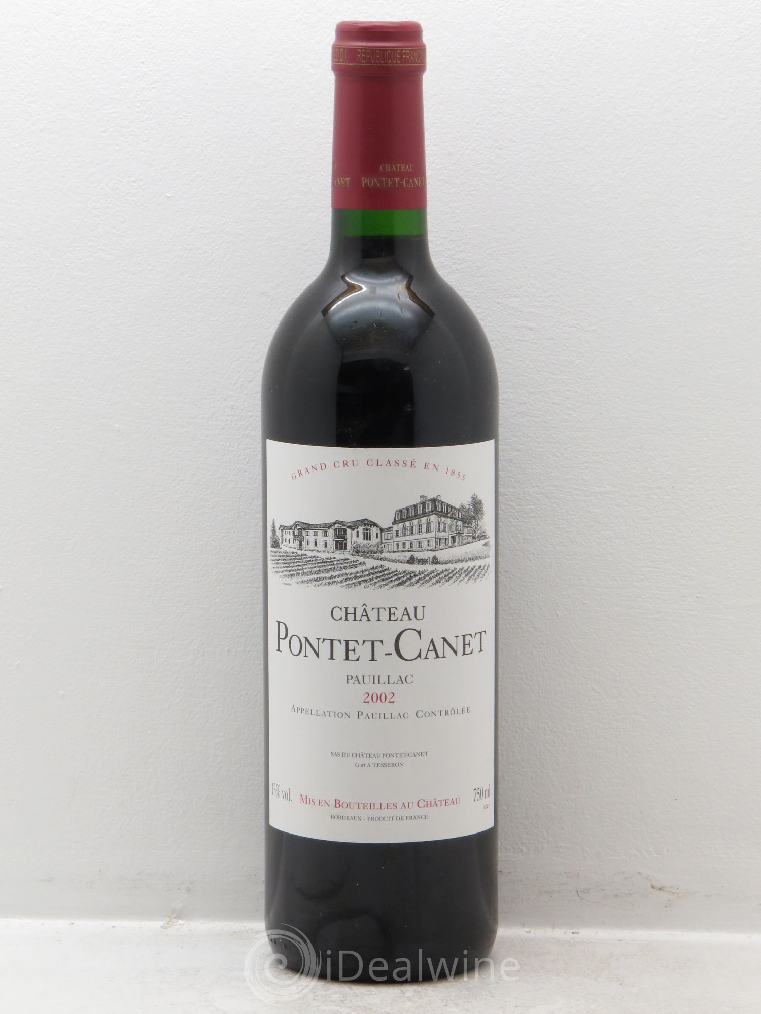 Château Pontet Canet 5ème Grand Cru Classé 2002 - Lot de 1 bouteille - 0