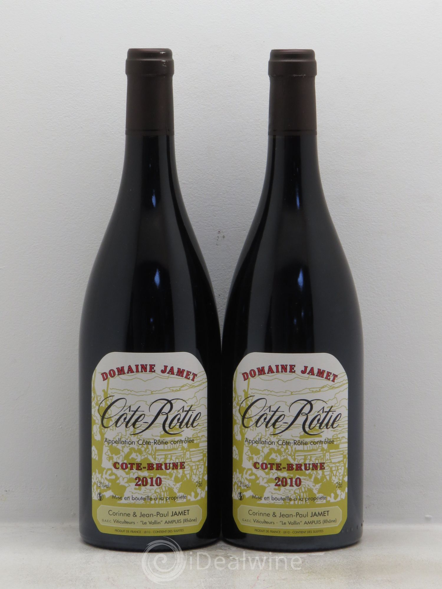 Côte-Rôtie Côte Brune Jamet (Domaine) 2010 - Lot de 2 bouteilles - 0
