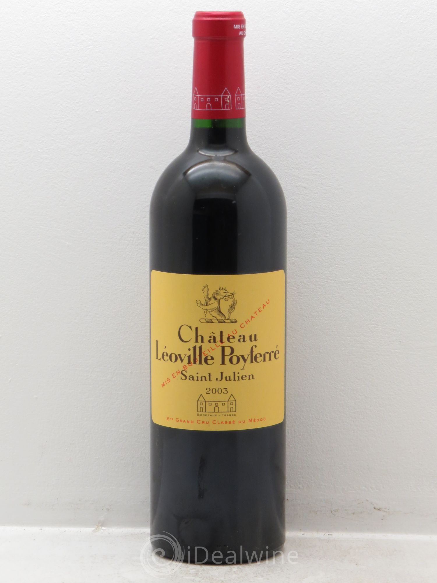 Château Léoville Poyferré 2ème Grand Cru Classé 2003 - Lot de 1 bouteille - 0