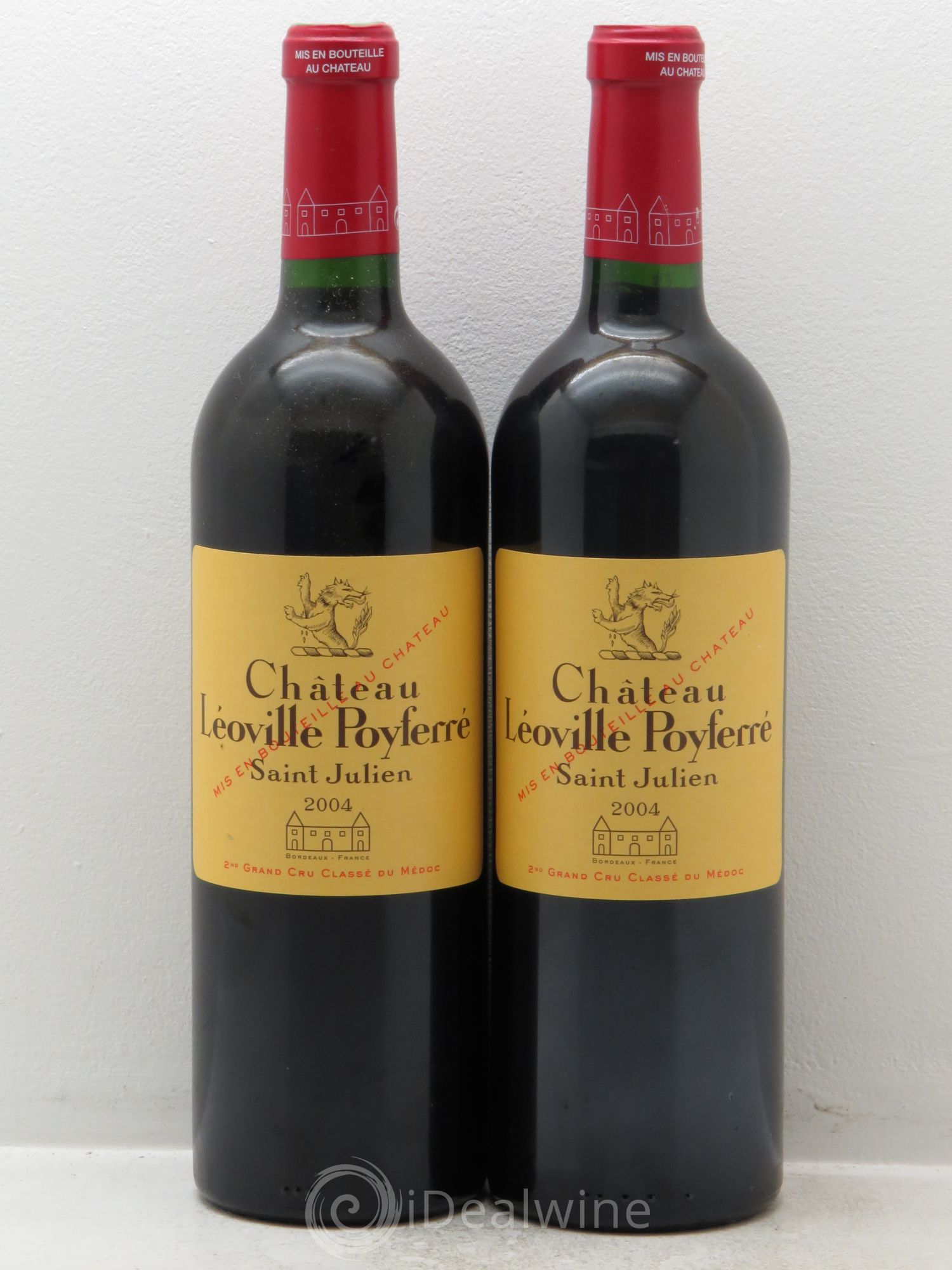 Château Léoville Poyferré 2ème Grand Cru Classé 2004 - Lot de 2 bouteilles - 0