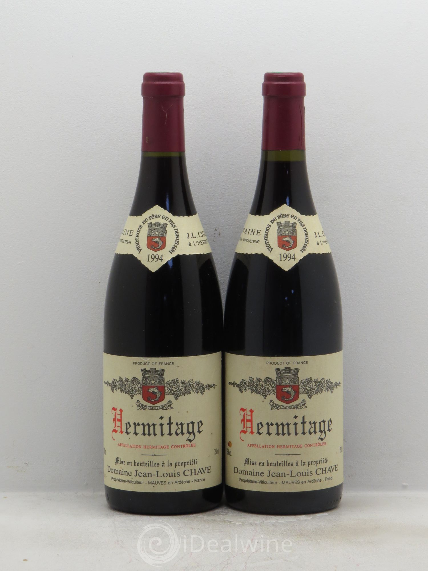 Hermitage Jean-Louis Chave 1994 - Lot de 2 bouteilles - 0