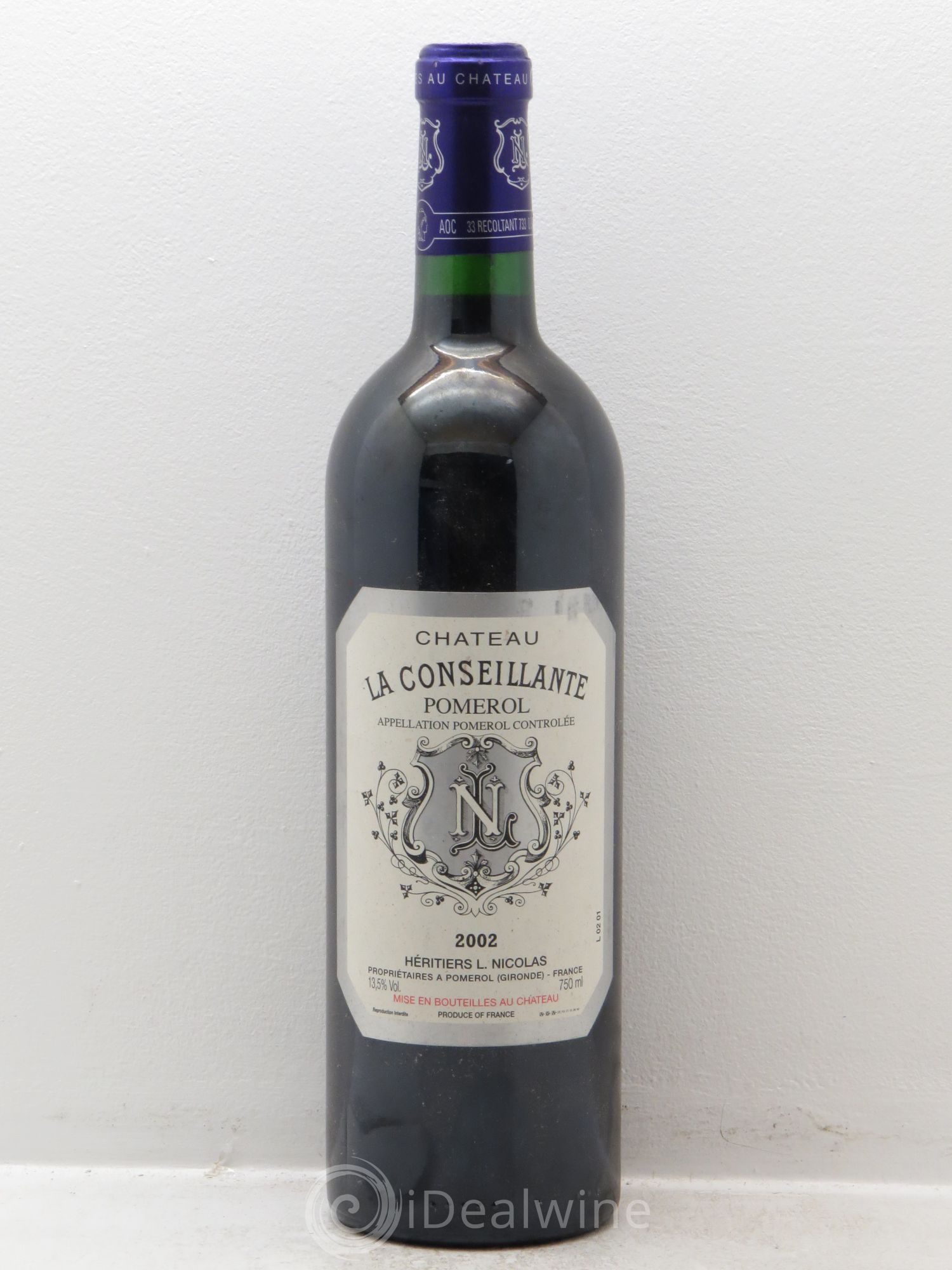 Château la Conseillante 2002 - Lot de 1 bouteille - 0