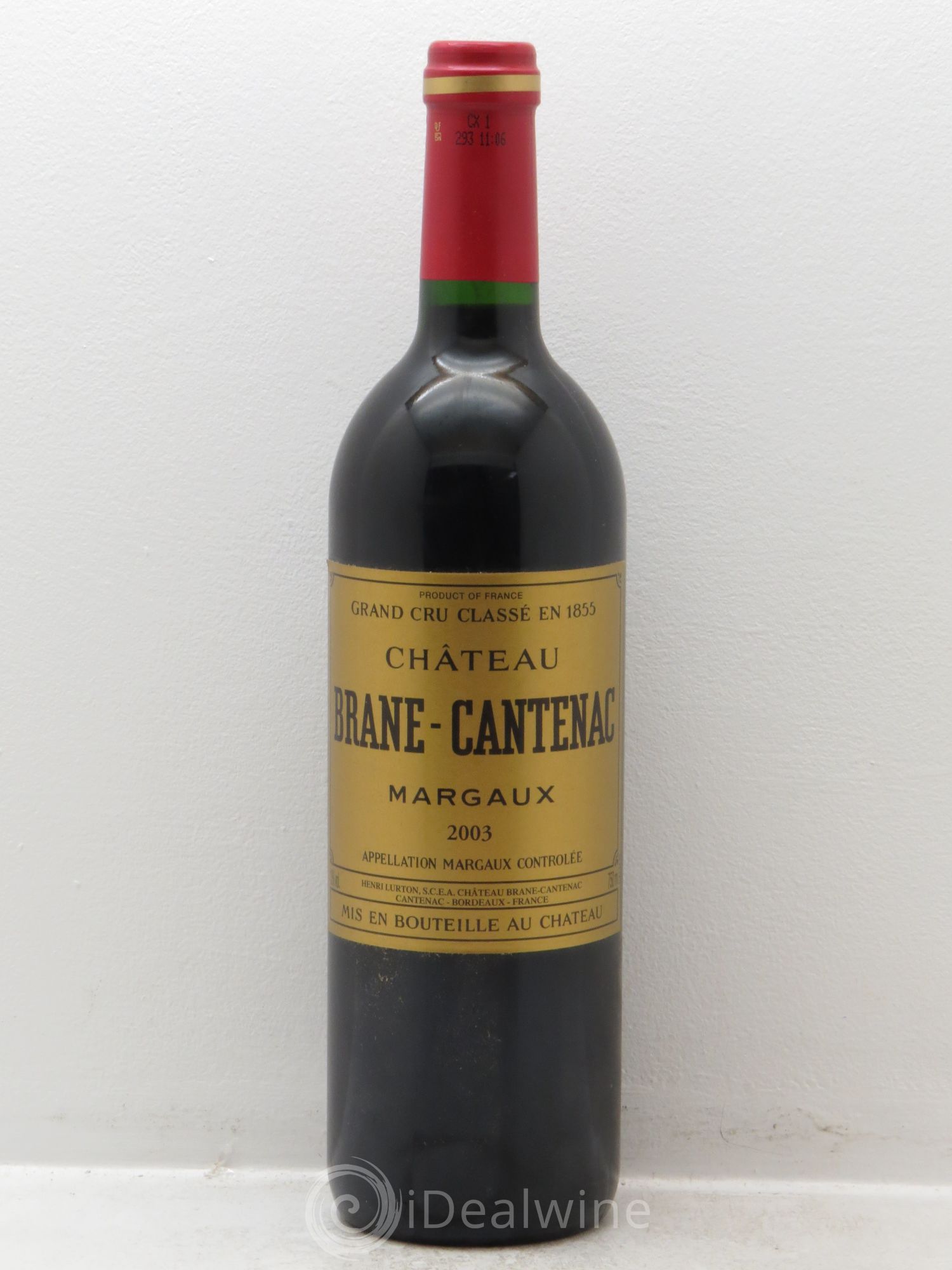 Château Brane Cantenac 2ème Grand Cru Classé 2003 - Lot de 1 bouteille - 0