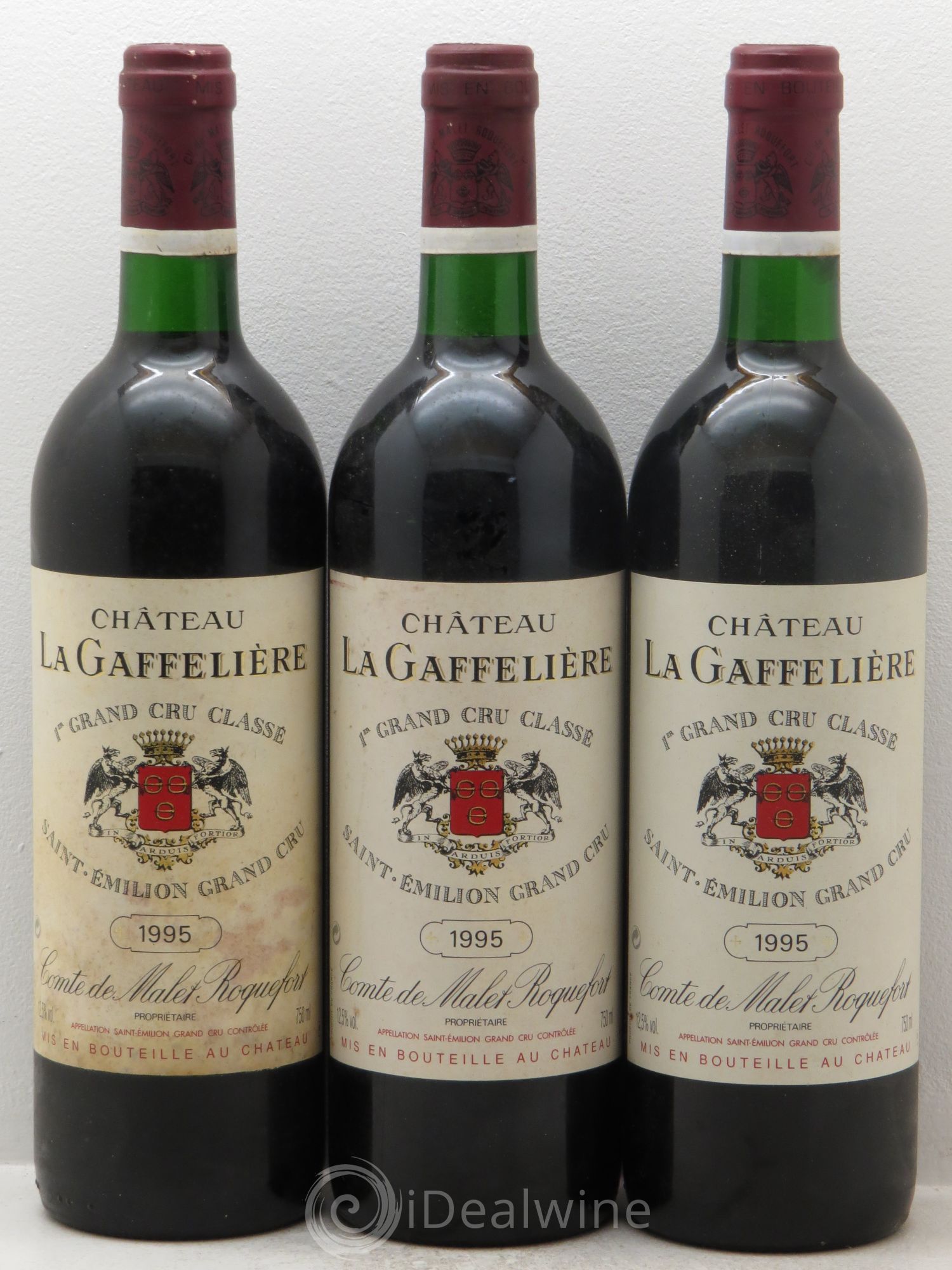 Château la Gaffelière 1er Grand Cru Classé B 1995 - Lot de 3 bouteilles - 0
