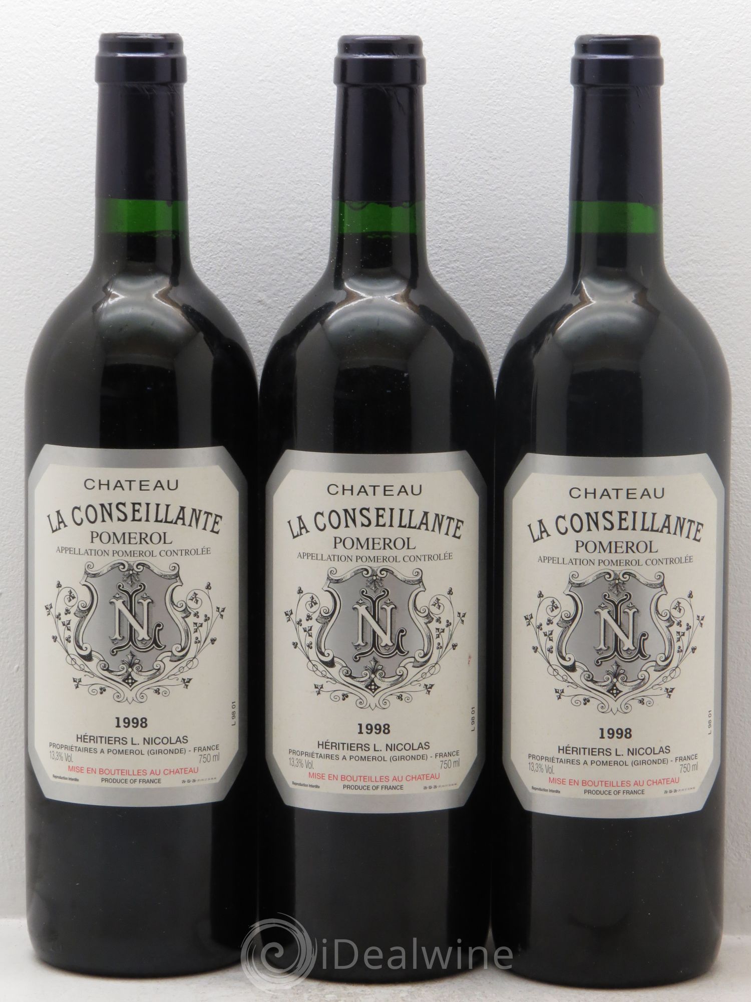 Château la Conseillante 1998 - Lot de 3 bouteilles - 0