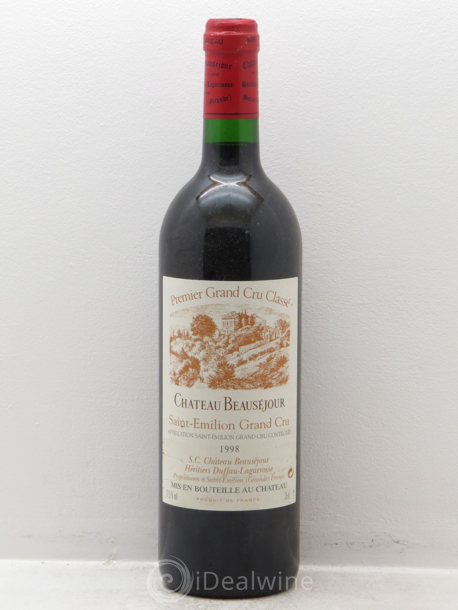 Château Beauséjour (Duffau-Lagarrosse) 1er Grand Cru Classé B 1998 - Lot de 1 bouteille - 0