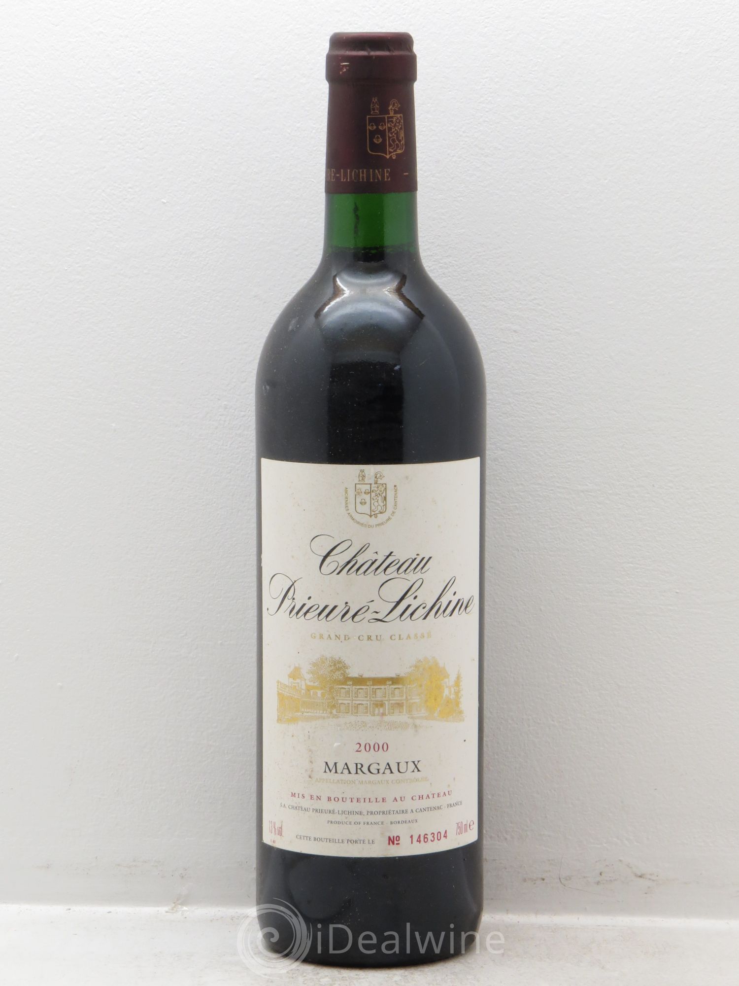Château Prieuré Lichine 4ème Grand Cru Classé 2000 - Lot de 1 bouteille - 0