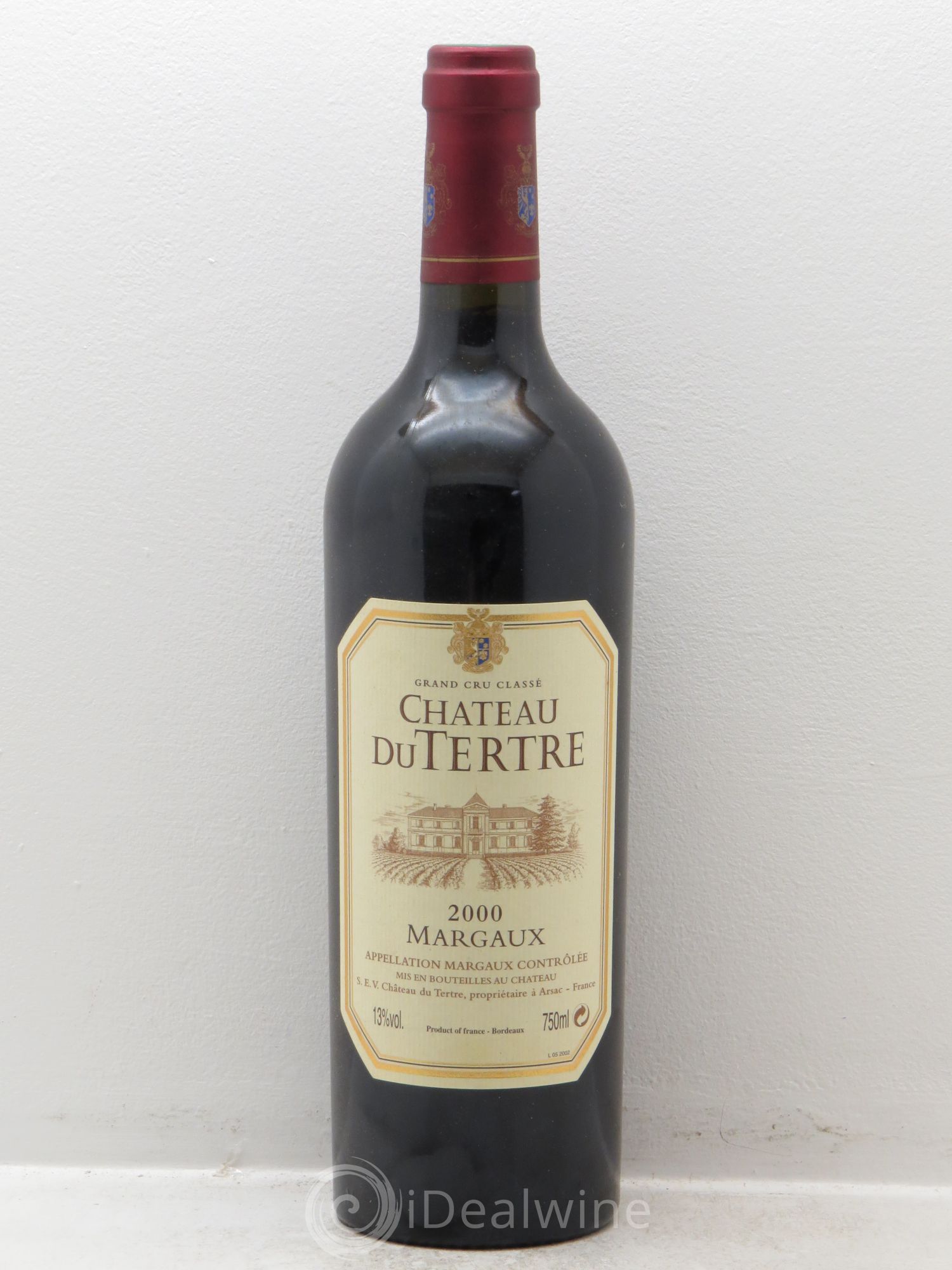 Château du Tertre 5ème Grand Cru Classé 2000 - Lot de 1 bouteille - 0