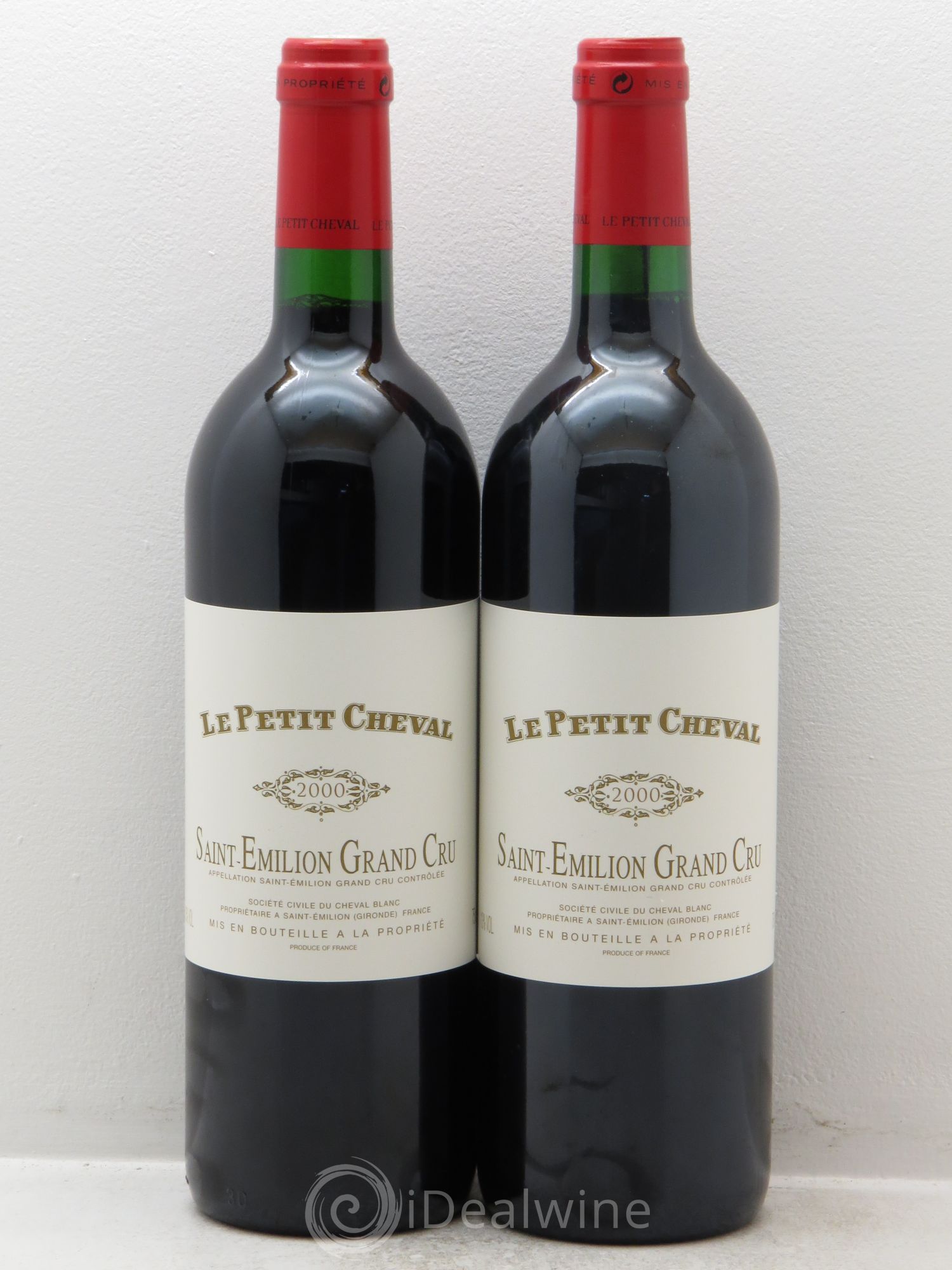 Le Petit Cheval Second Vin 2000 - Lot de 2 bouteilles - 0
