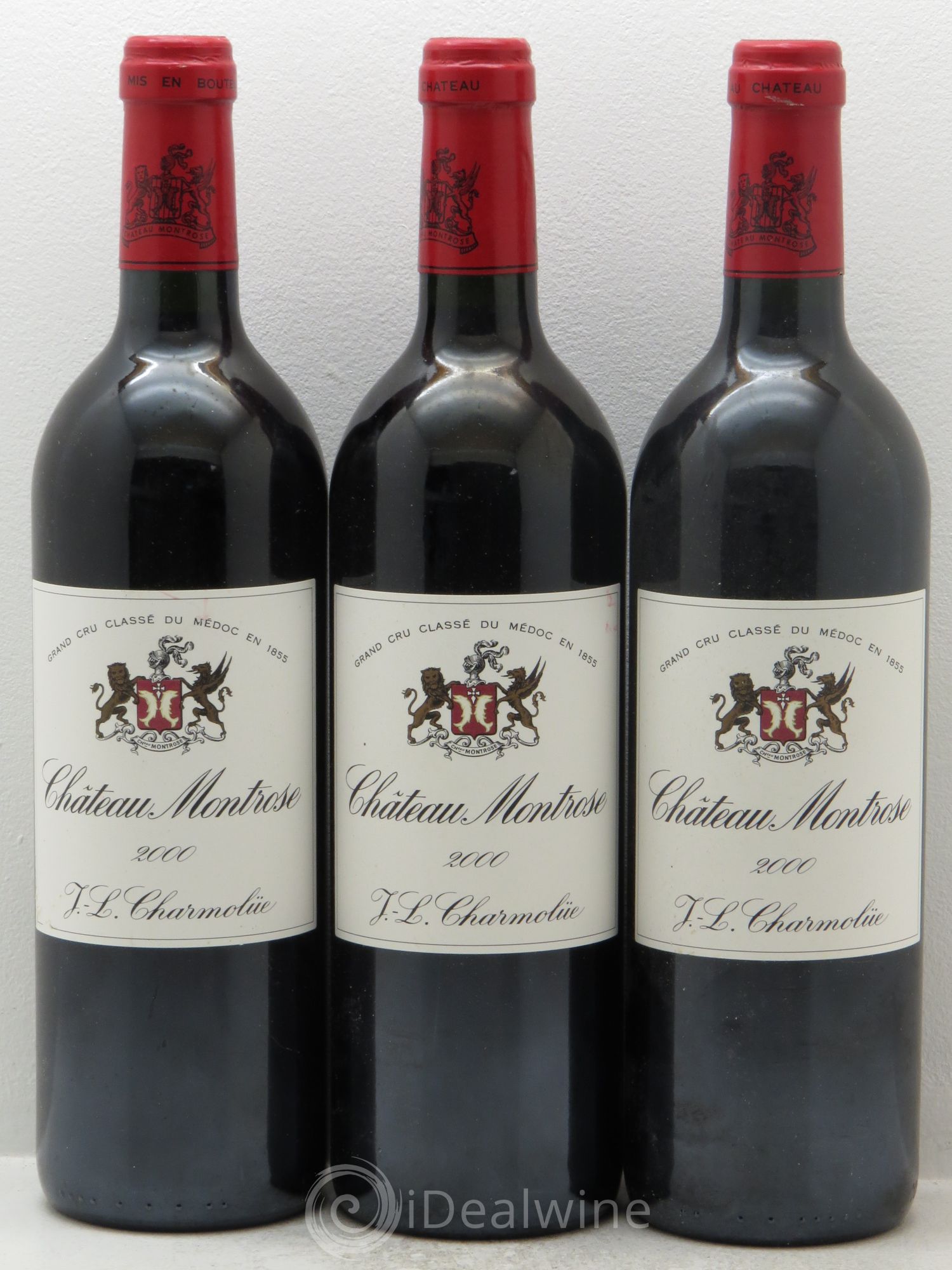 Château Montrose 2ème Grand Cru Classé 2000 - Lot de 3 bouteilles - 0