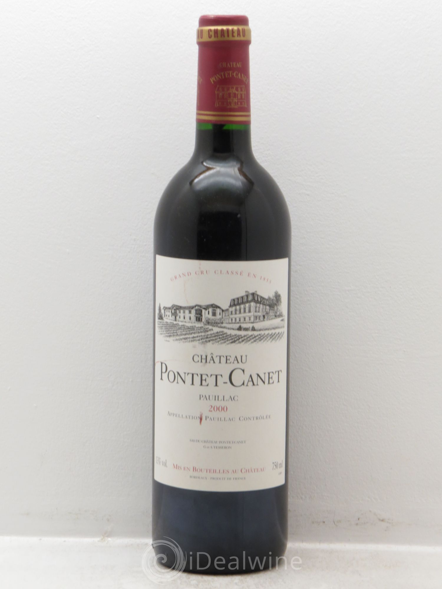 Château Pontet Canet 5ème Grand Cru Classé 2000 - Lot de 6 bouteilles - 0