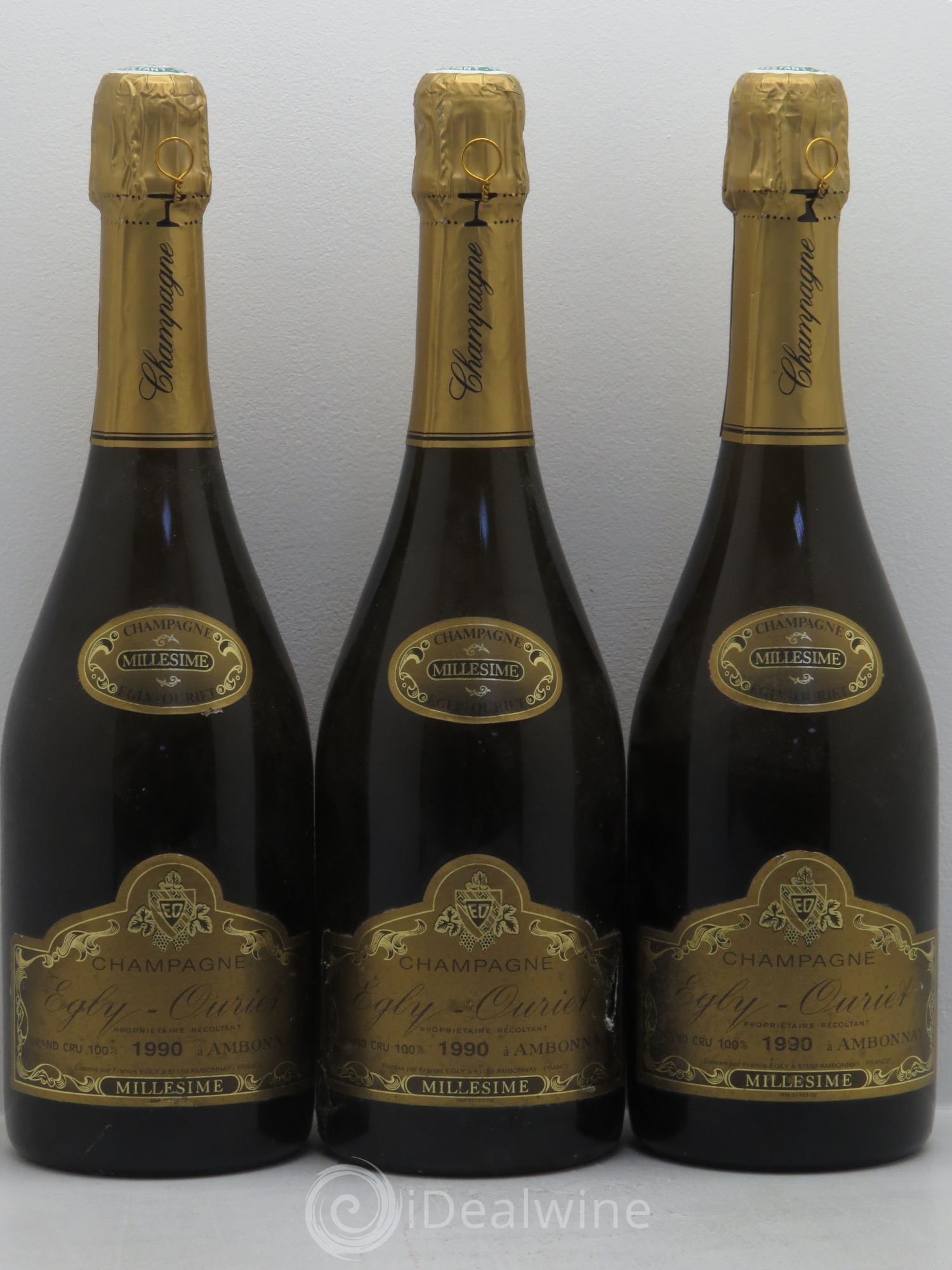 Brut Tradition Egly-Ouriet 1990 - Lot de 3 bouteilles - 0