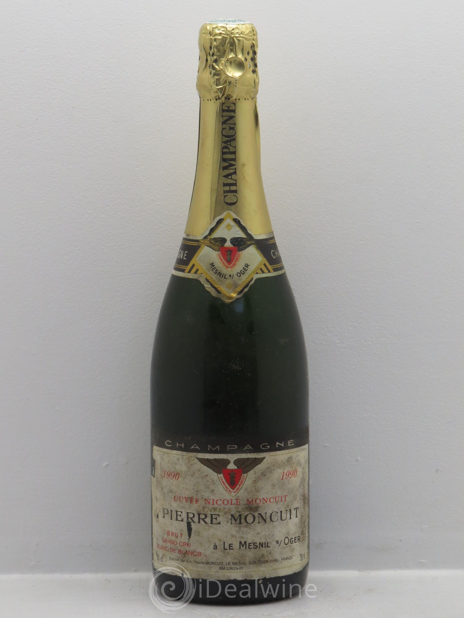 Brut Blanc de Blancs Pierre Moncuit Cuvée Nicole Moncuit 1990 - Lot de 1 bouteille - 0